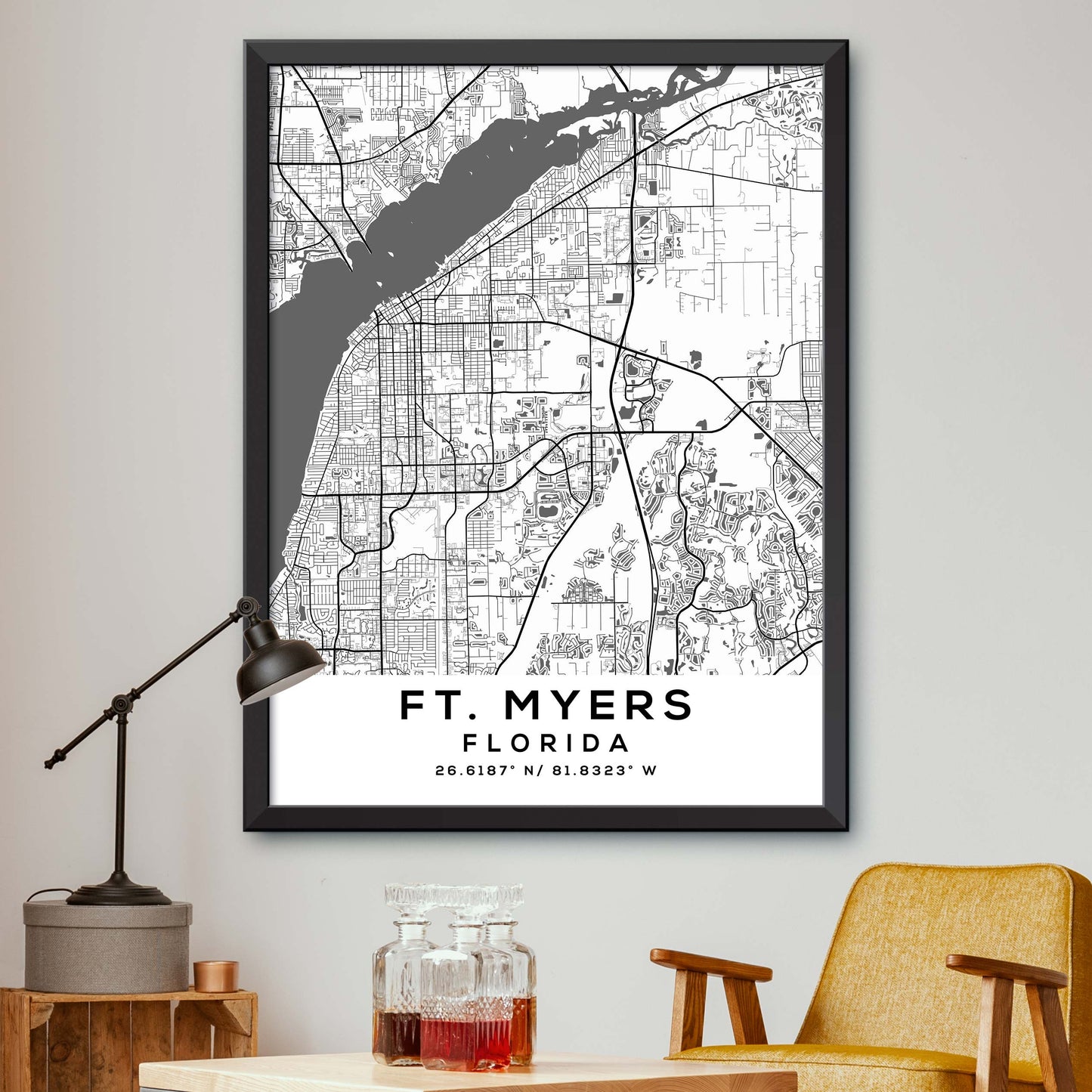 Ft.-Myers,Florida Map Print