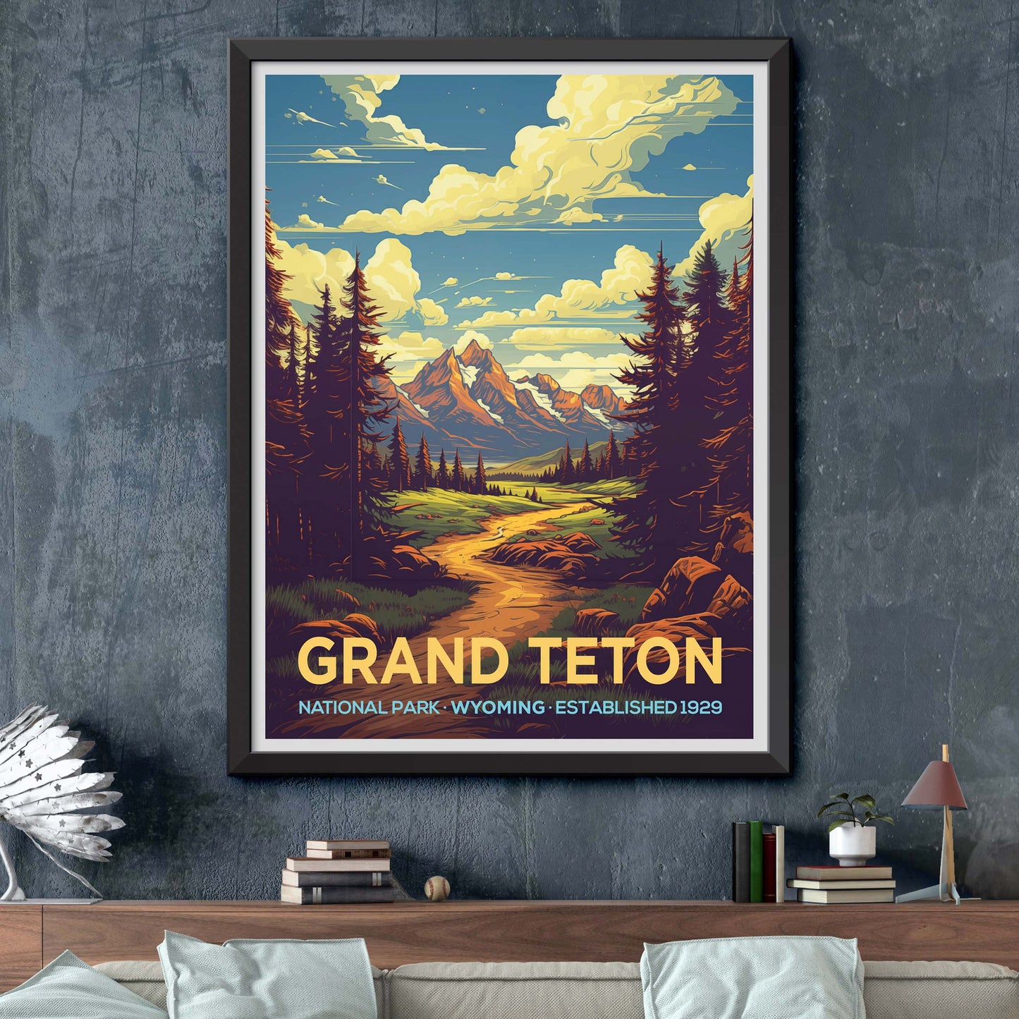 Grand Teton National Park Travel Poster