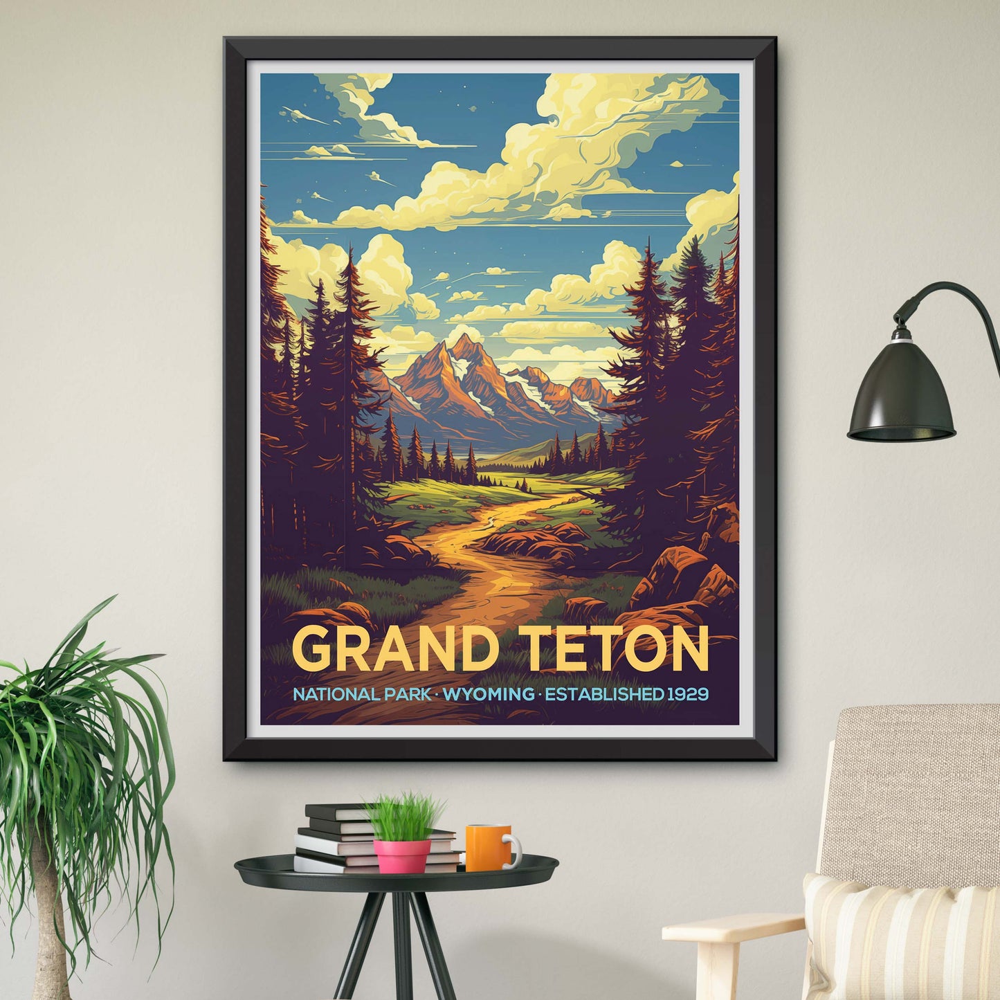 Grand Teton National Park Travel Poster