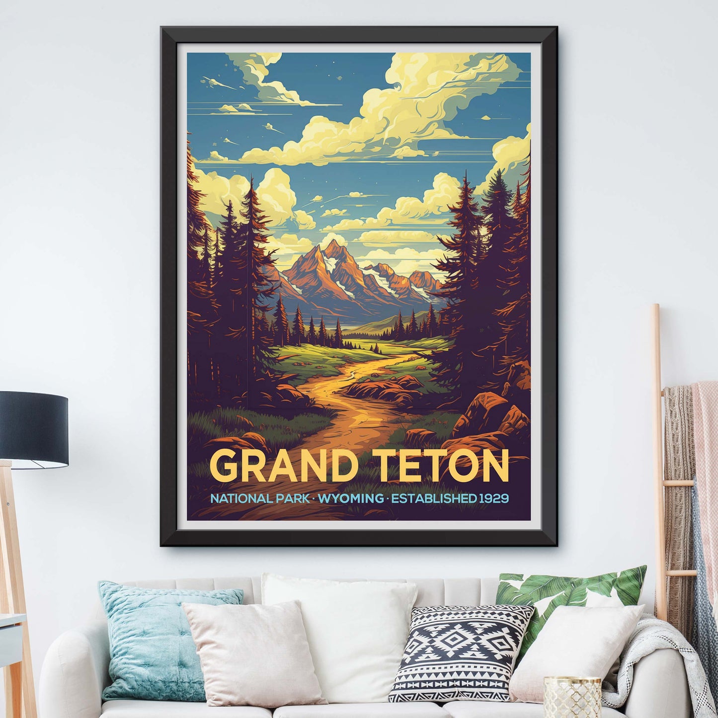 Grand Teton National Park Travel Poster