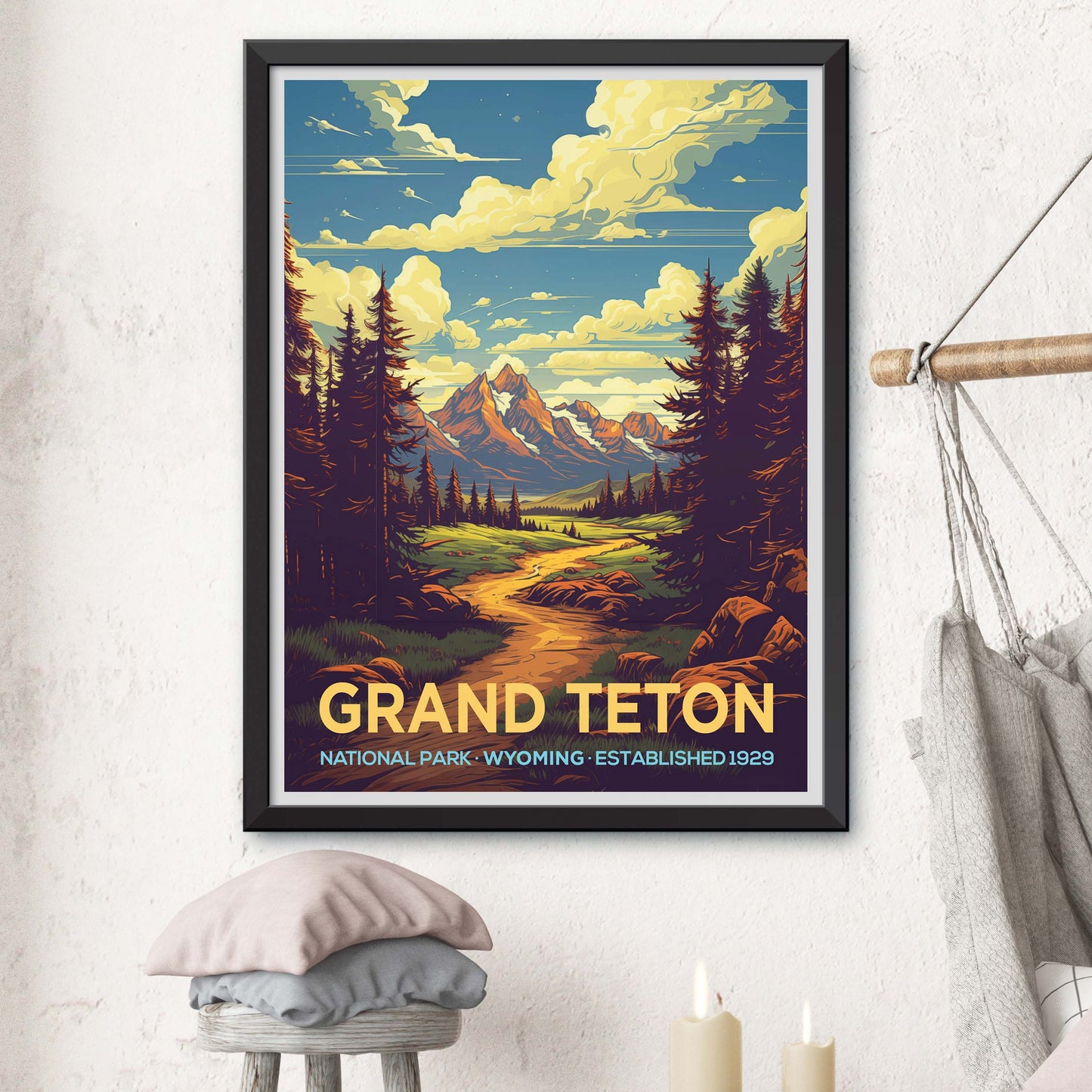 Grand Teton National Park Travel Poster