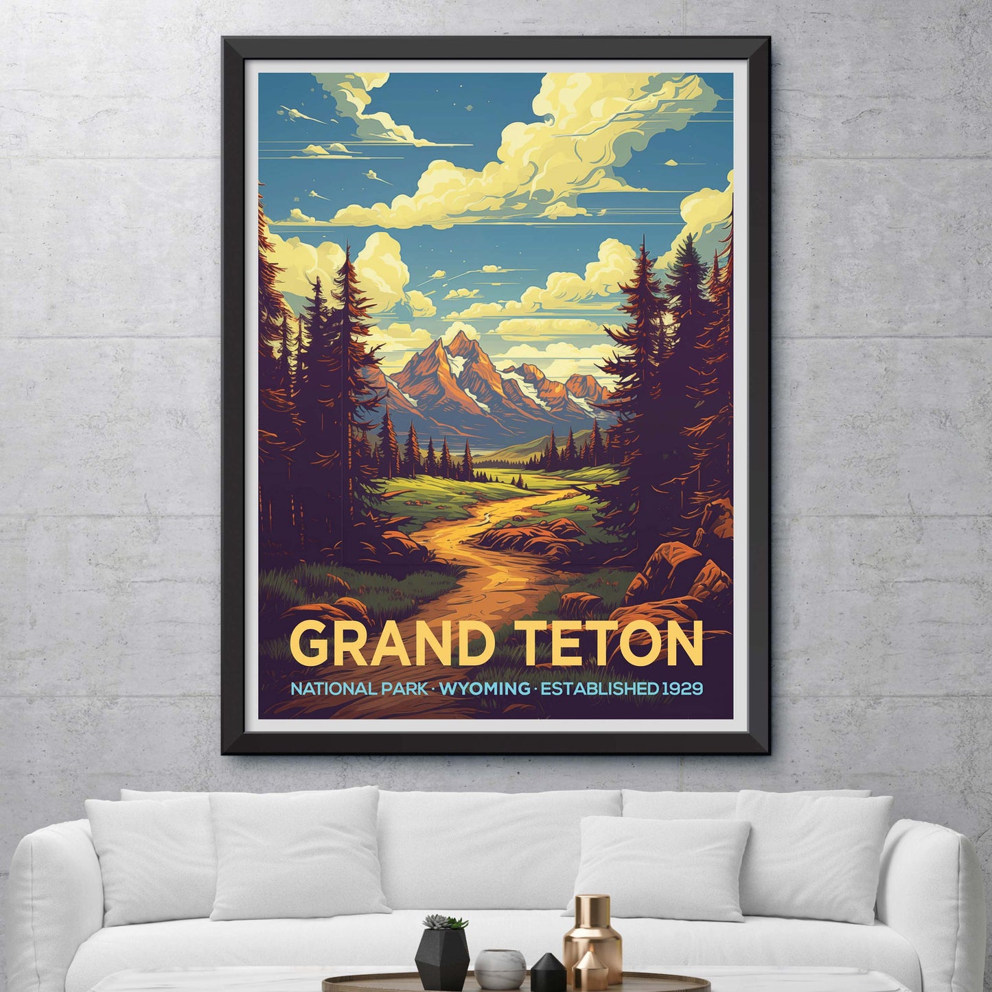 Grand Teton National Park Travel Poster