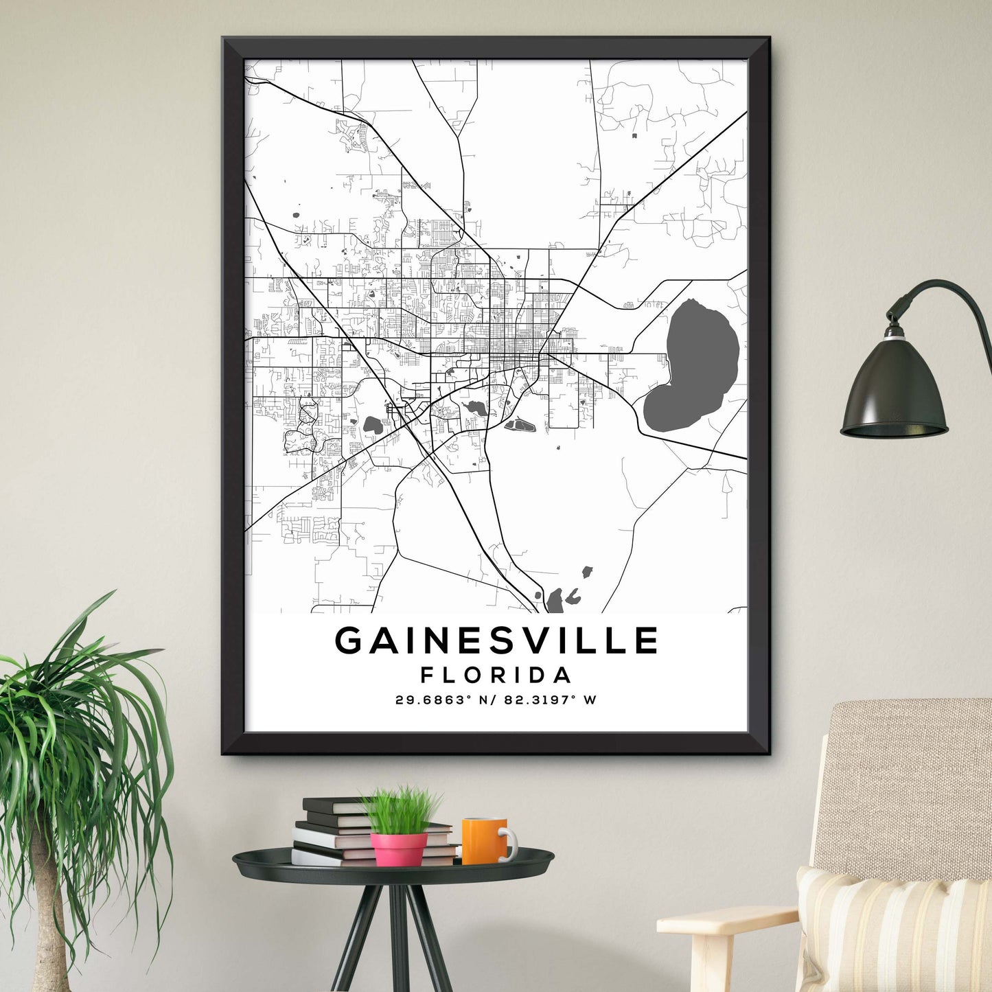 Gainesville,Florida Map Print