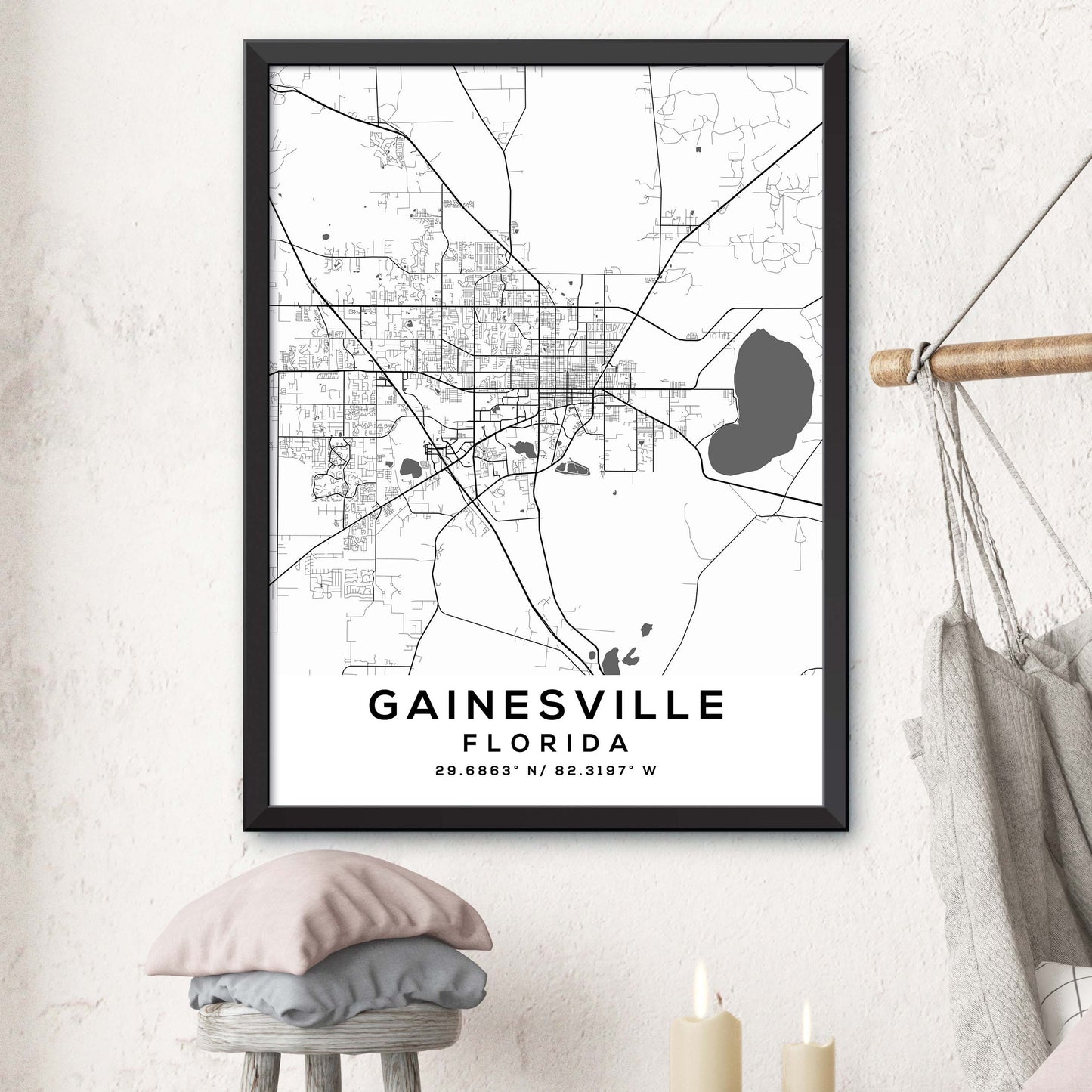 Gainesville,Florida Map Print