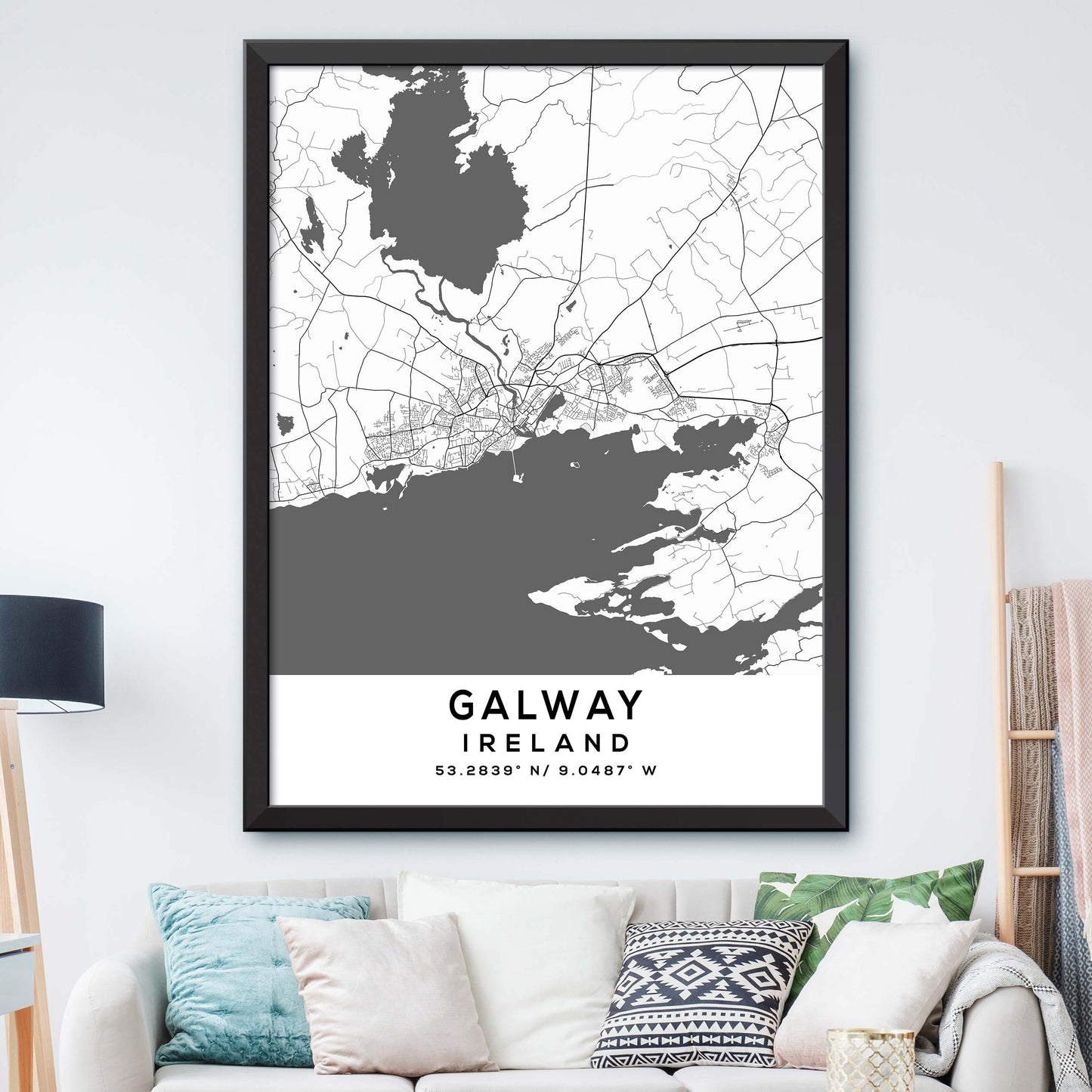 Galway,Ireland Map Print