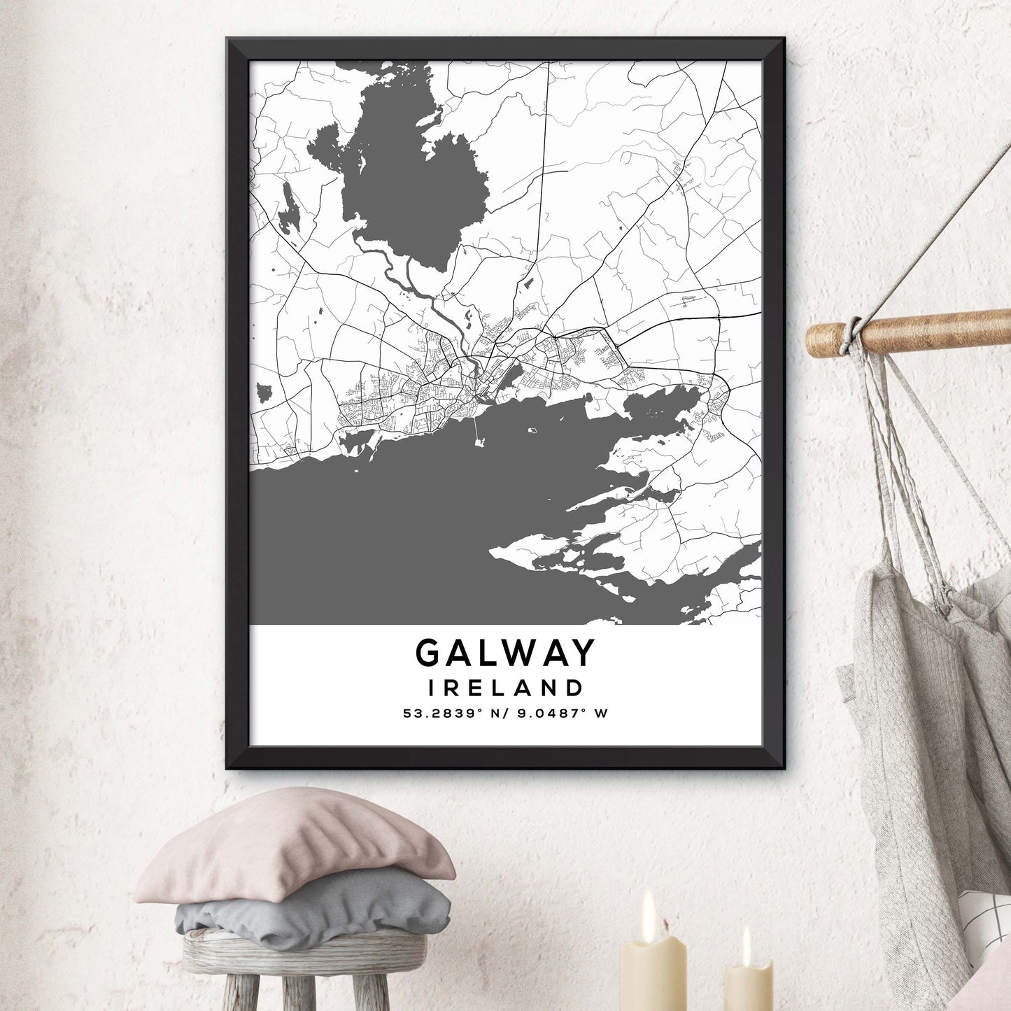 Galway,Ireland Map Print