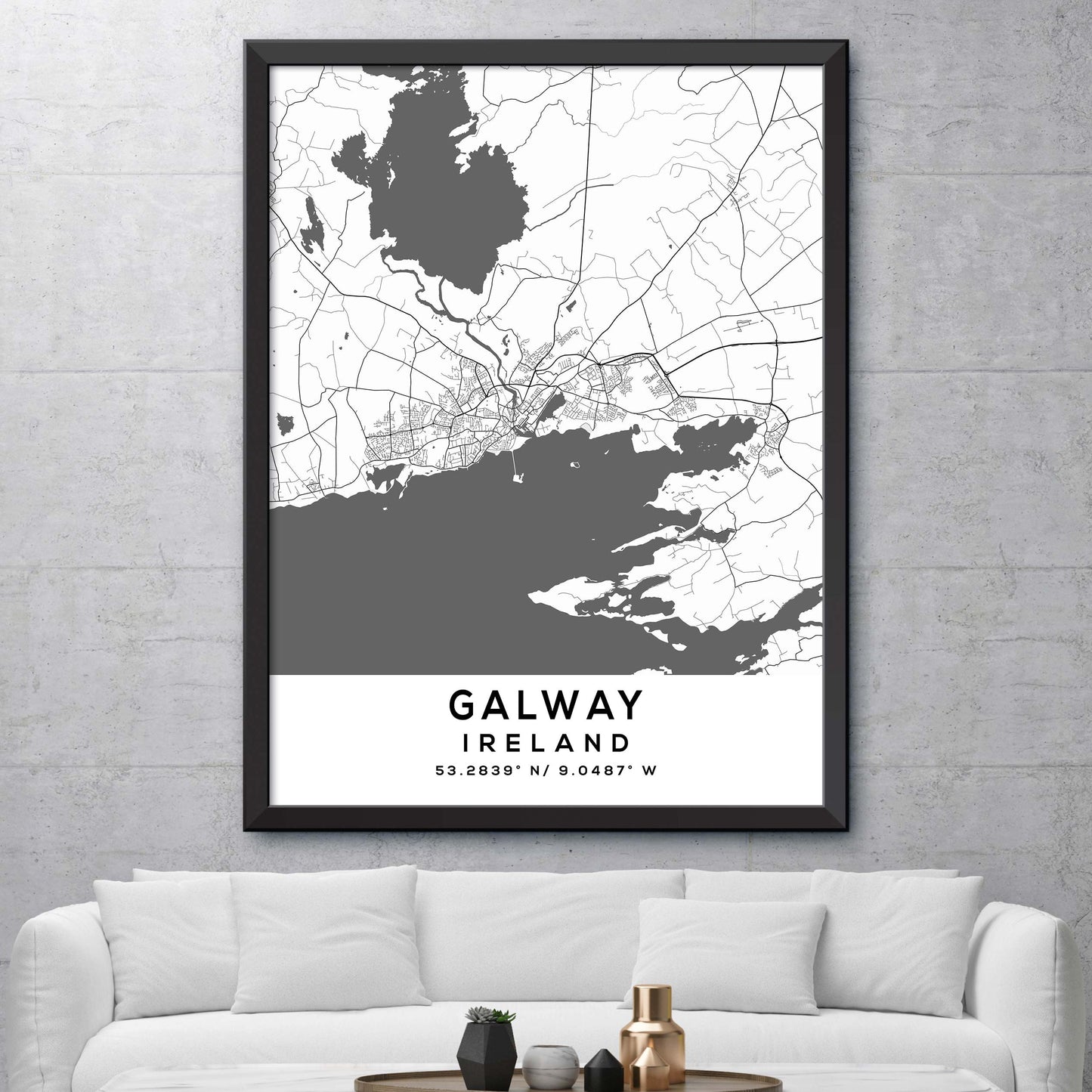 Galway,Ireland Map Print