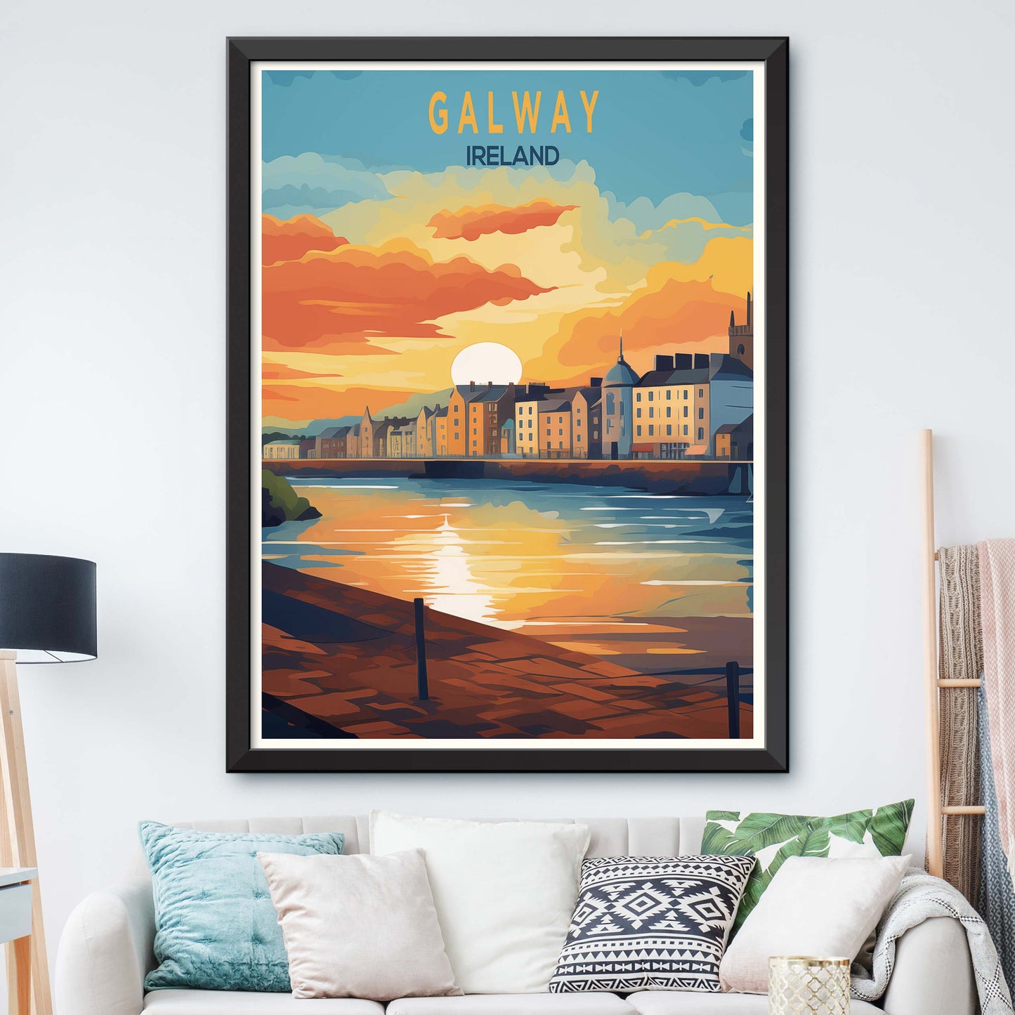 Galway Travel Print Wall Art Galway Wall Hanging Home Décor Galway Gift Art