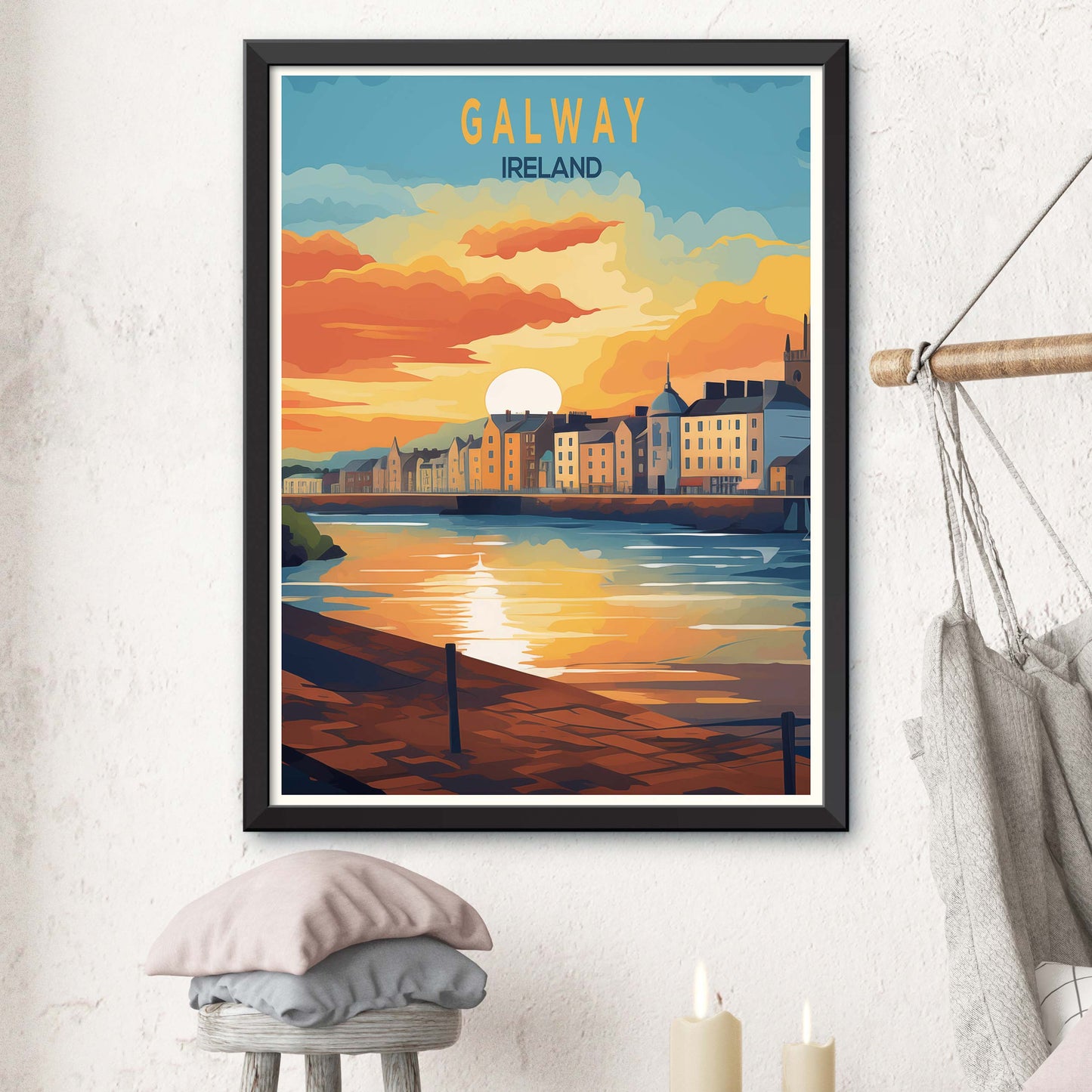 Galway Travel Print Wall Art Galway Wall Hanging Home Décor Galway Gift Art