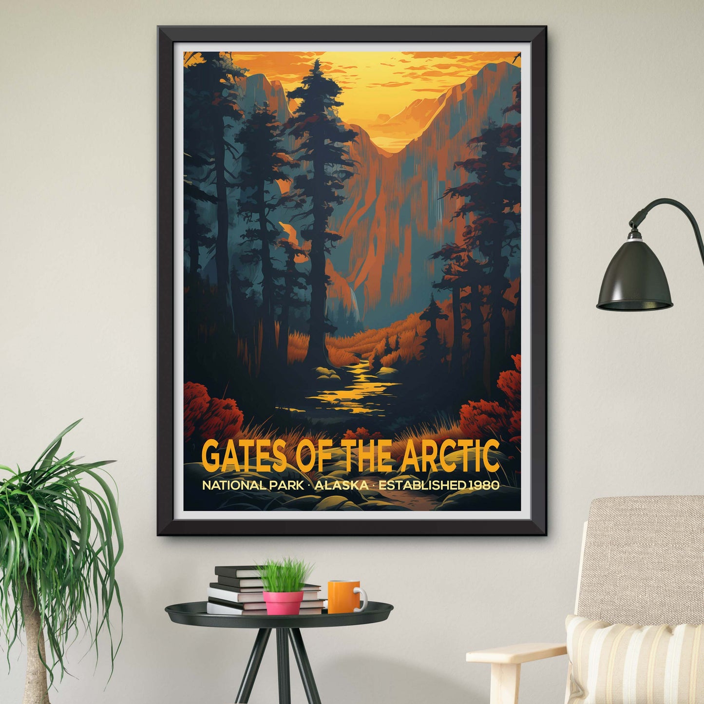 Gates of the Arctic National Park Alaska Travel Print Gift Hiking Wall Art