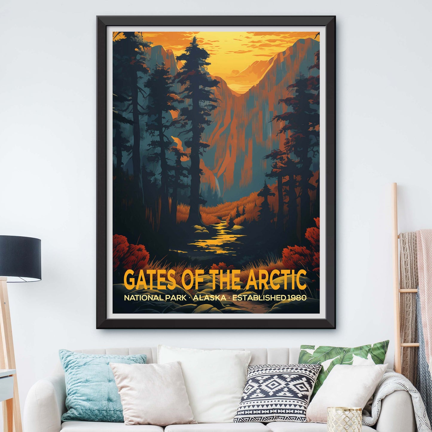 Gates of the Arctic National Park Alaska Travel Print Gift Hiking Wall Art