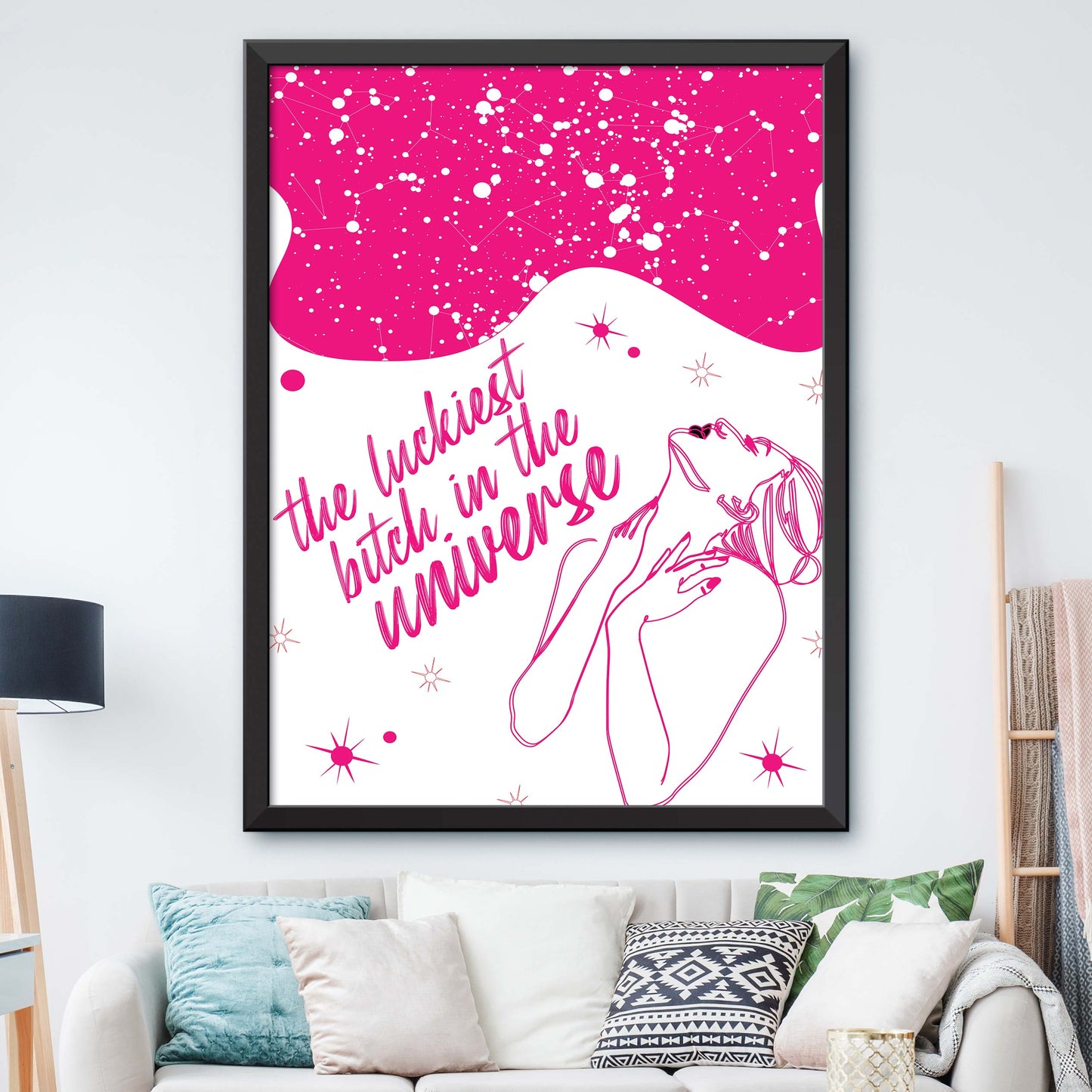 The Luckiest Bitch In The Universe Print