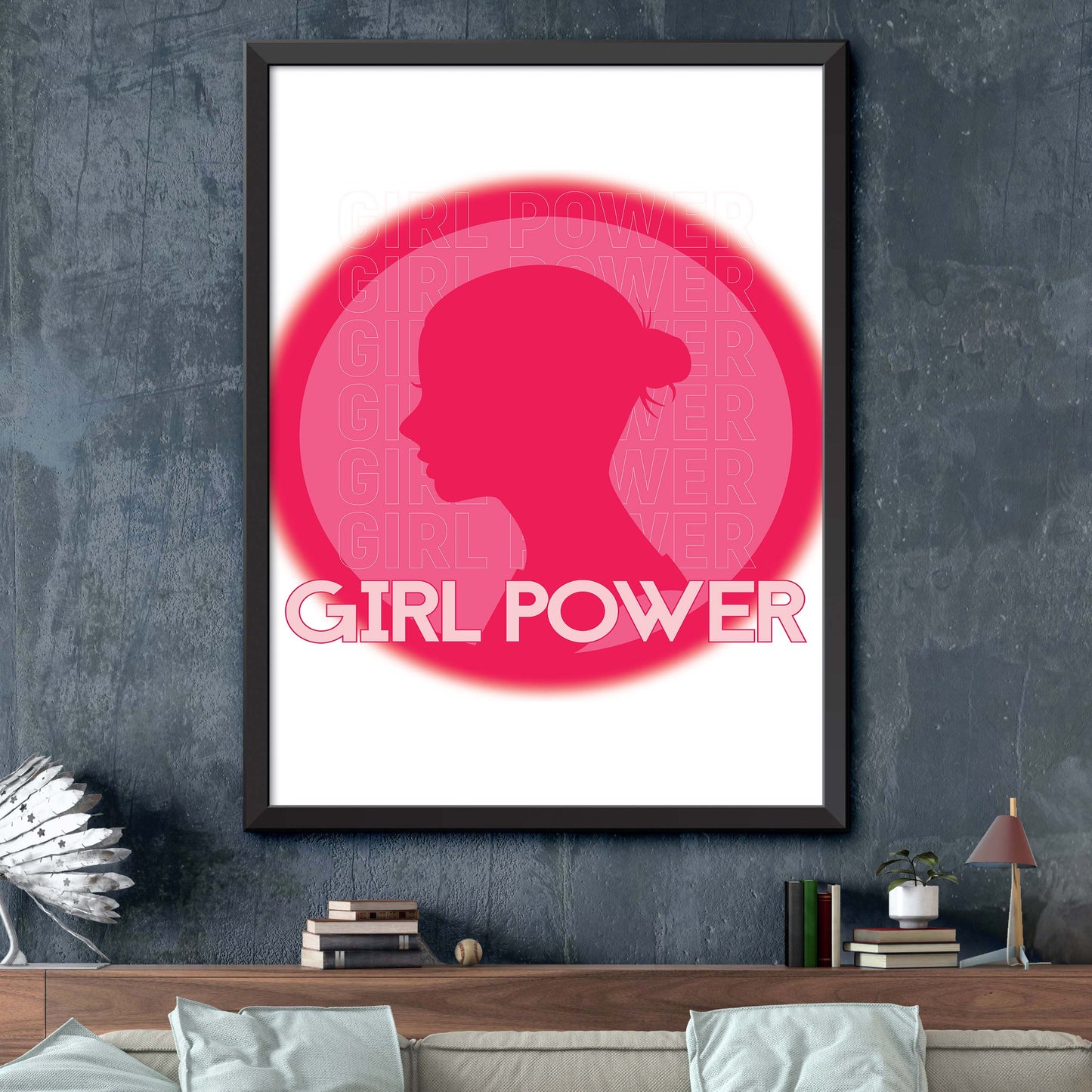 Girl Power Emblem Print