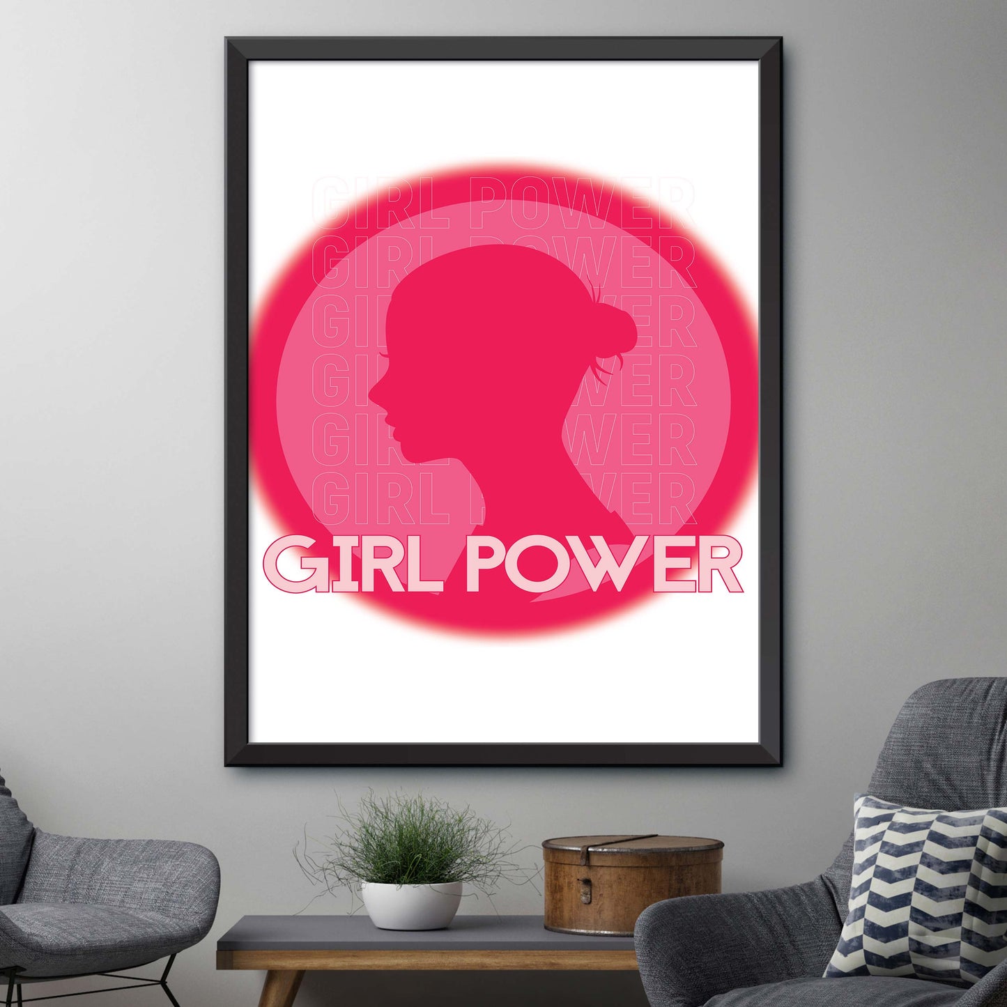 Girl Power Emblem Print