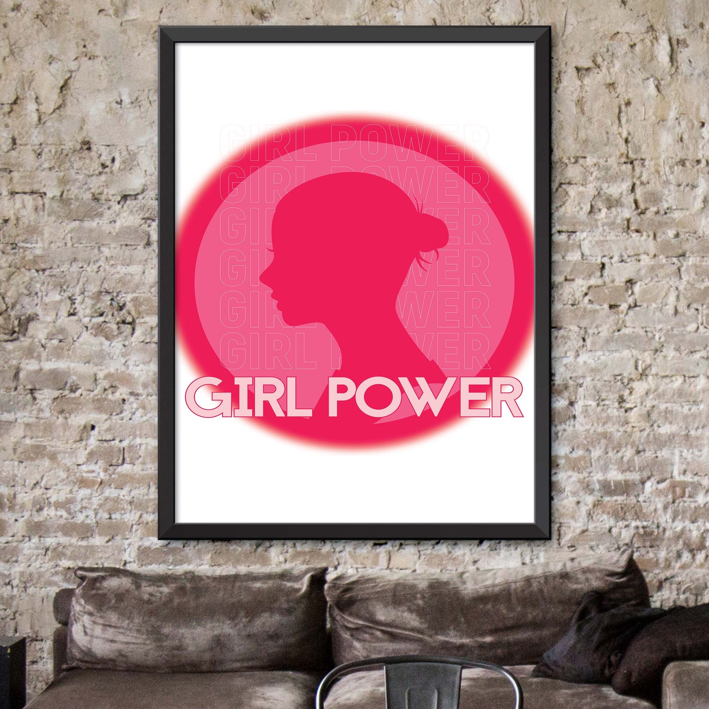 Girl Power Emblem Print