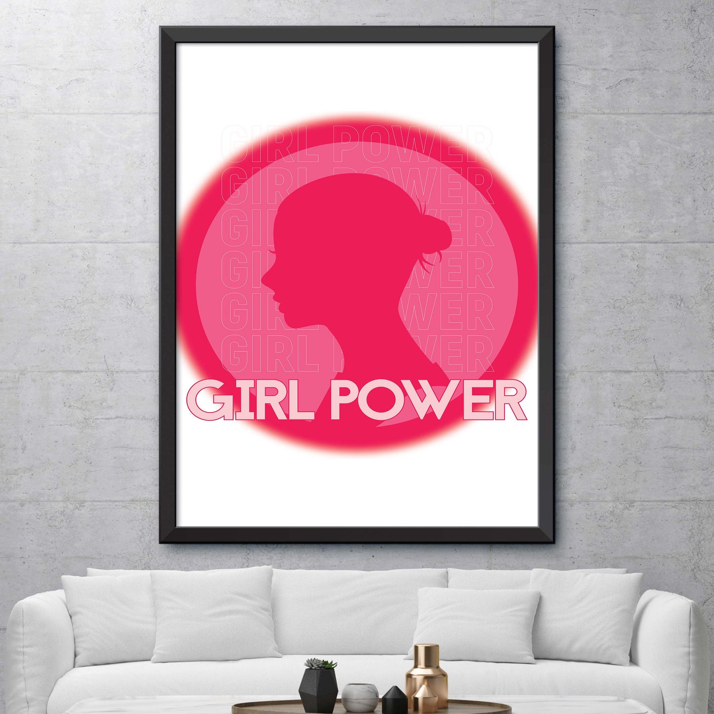 Girl Power Emblem Print