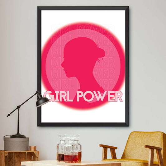 Pink Girl Power Version Two Print