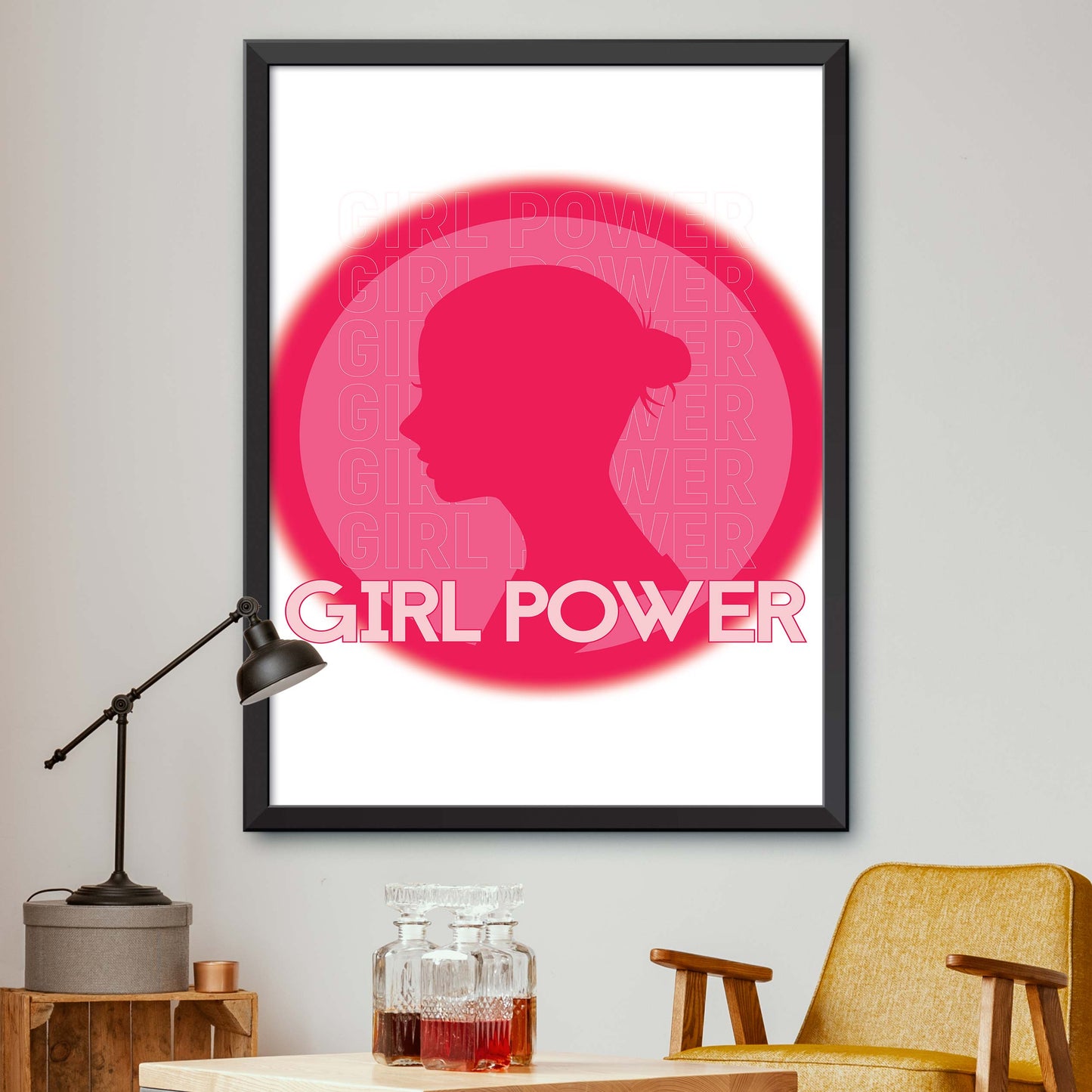 Girl Power Emblem Print