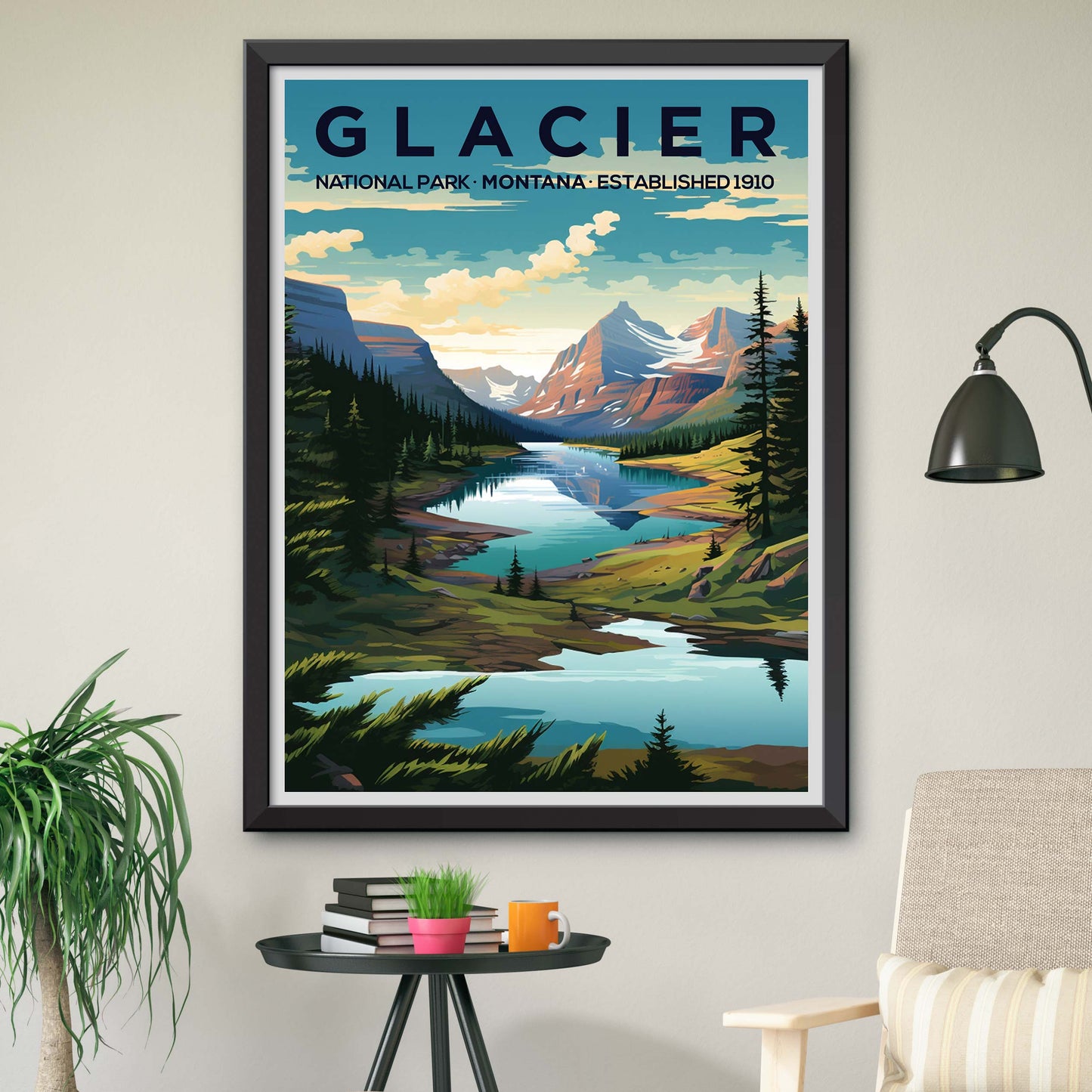 Glacier National Park Travel Print