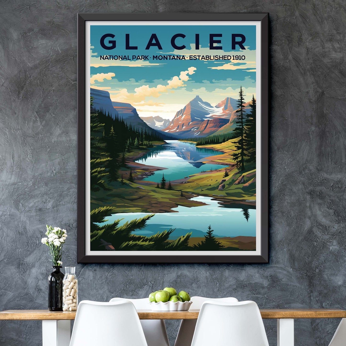 Glacier National Park Travel Print