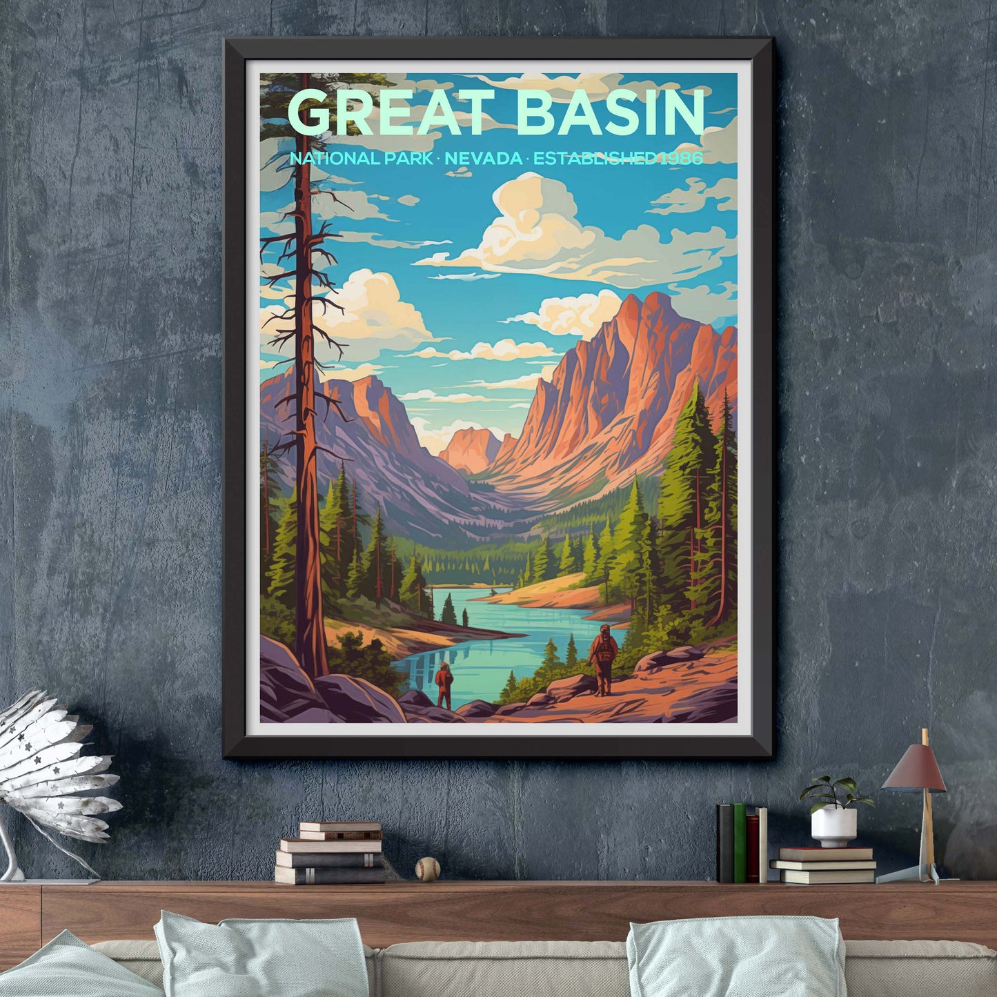 Great Basin Travel Print Wall Art Great Basin Wall Home Décor Great Basin Gift Art