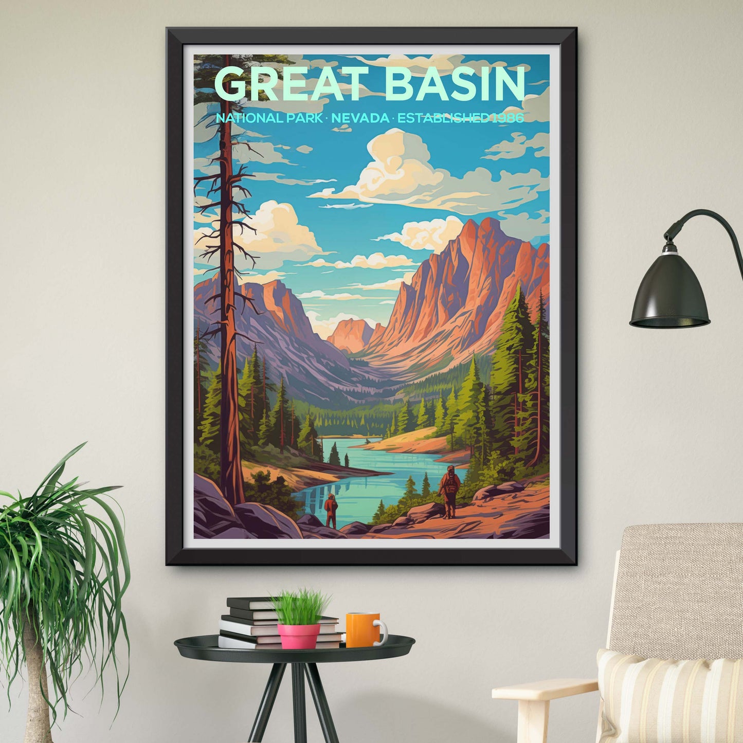 Great Basin Travel Print Wall Art Great Basin Wall Home Décor Great Basin Gift Art