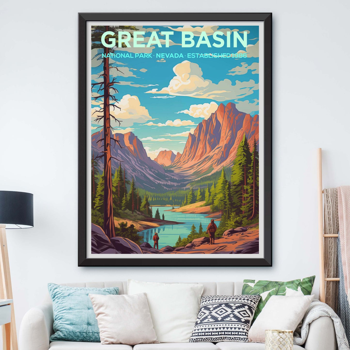 Great Basin Travel Print Wall Art Great Basin Wall Home Décor Great Basin Gift Art