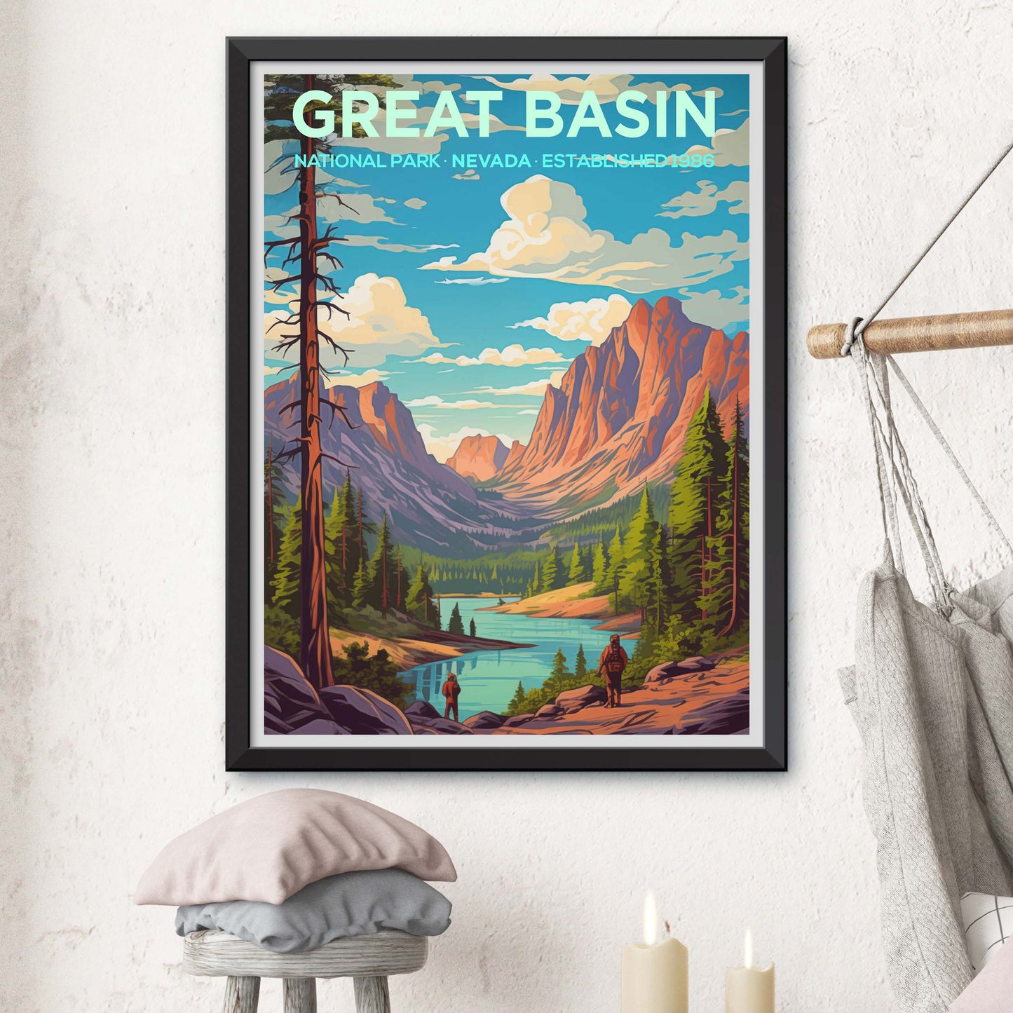 Great Basin Travel Print Wall Art Great Basin Wall Home Décor Great Basin Gift Art