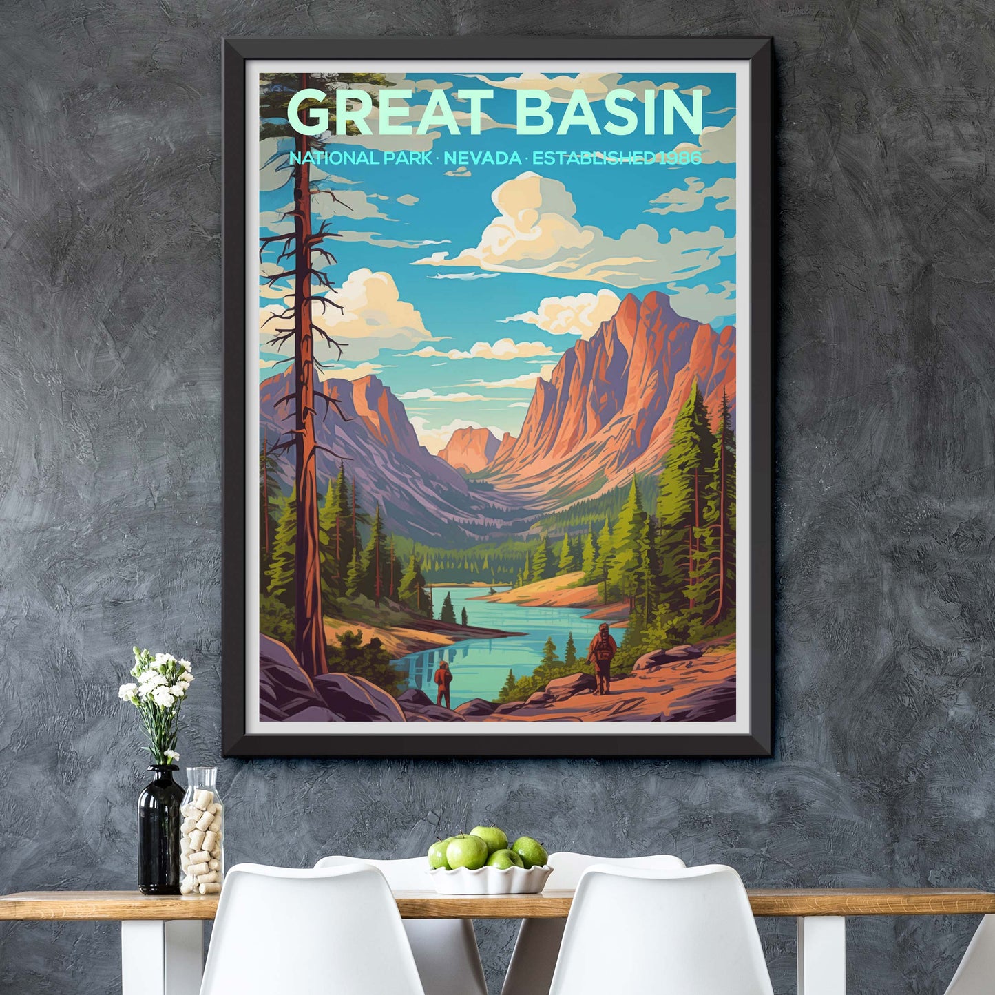 Great Basin Travel Print Wall Art Great Basin Wall Home Décor Great Basin Gift Art