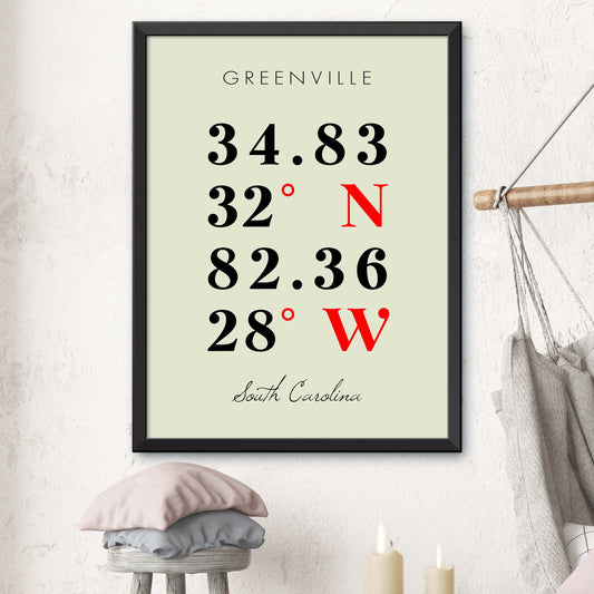 Greenville Coordinate Map