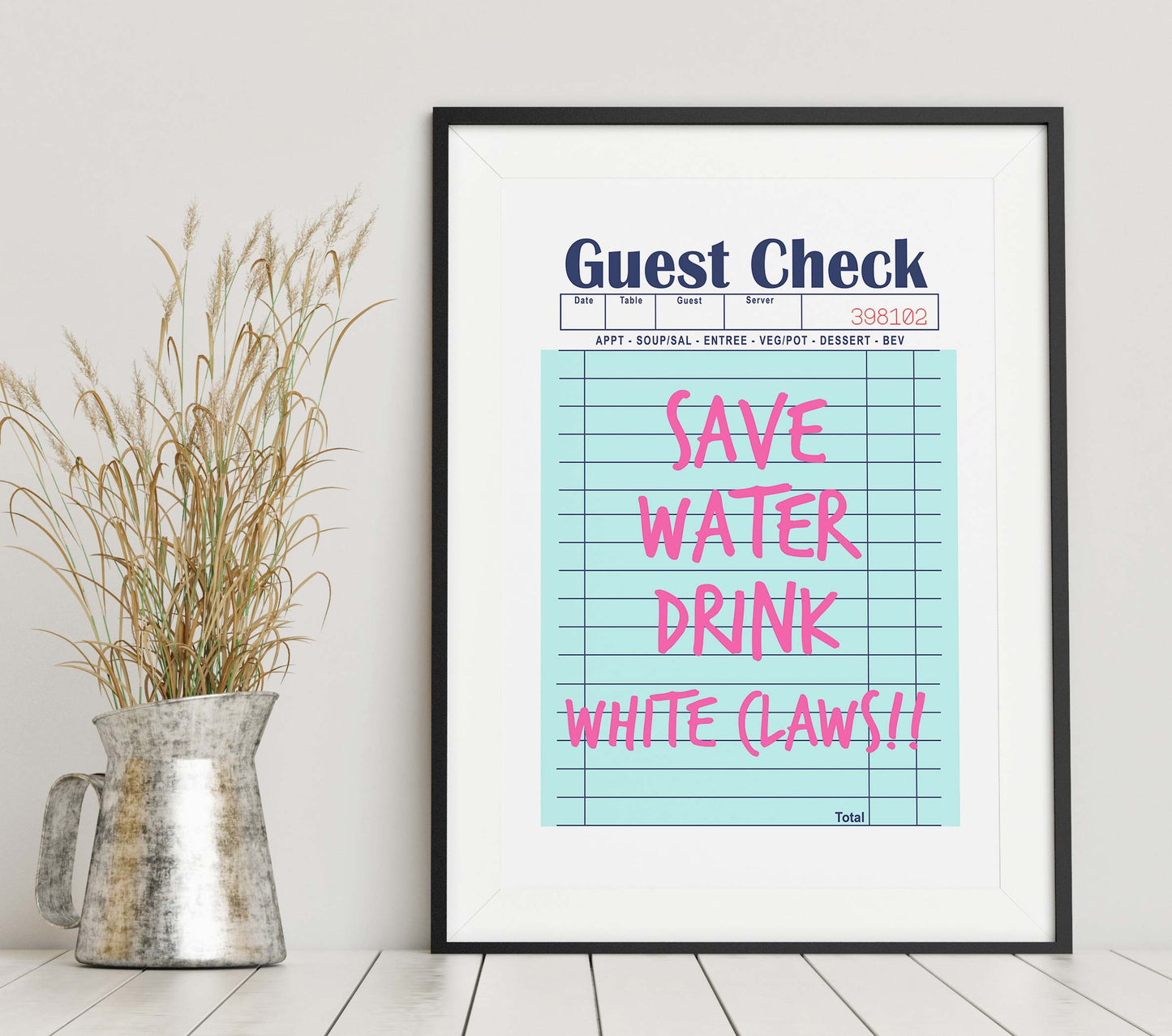 Save Water Drink Claws! Print