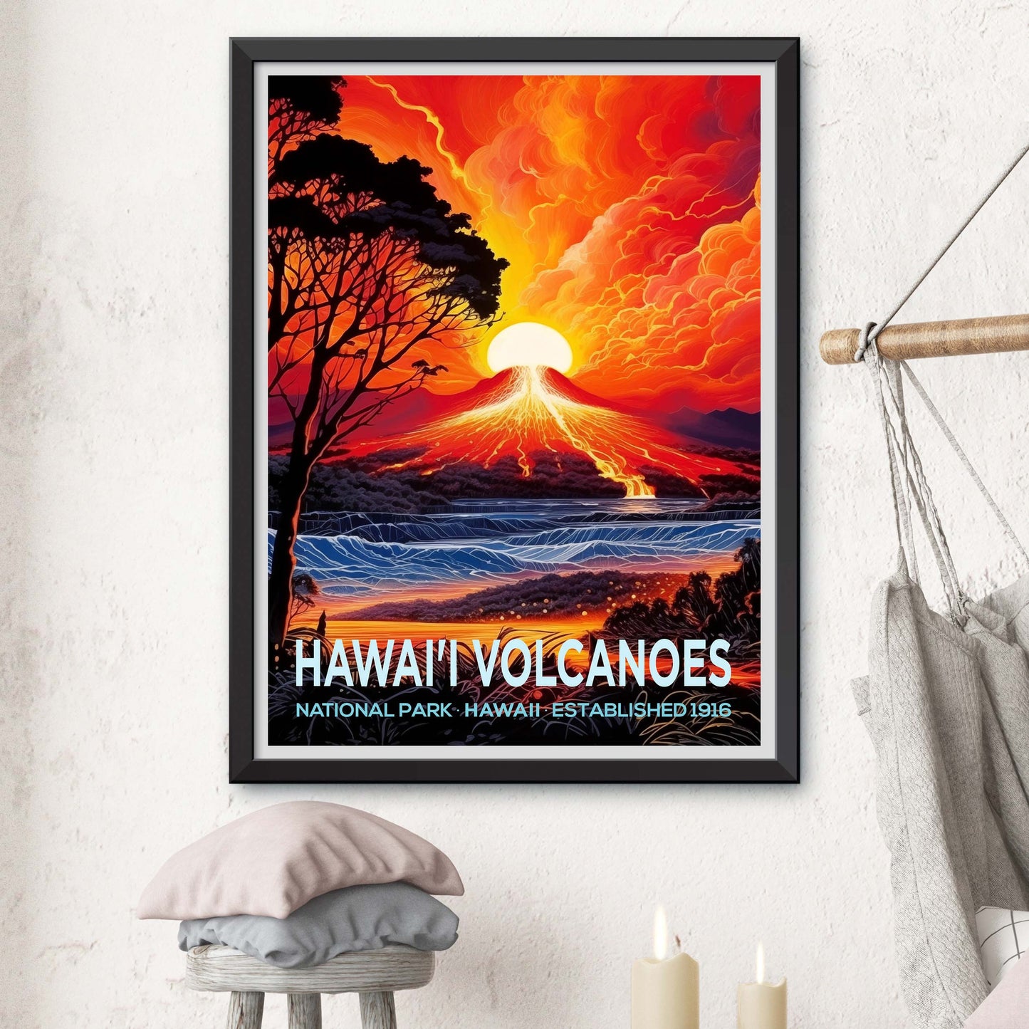 Hawaii Volcanoes National Park Travel Print