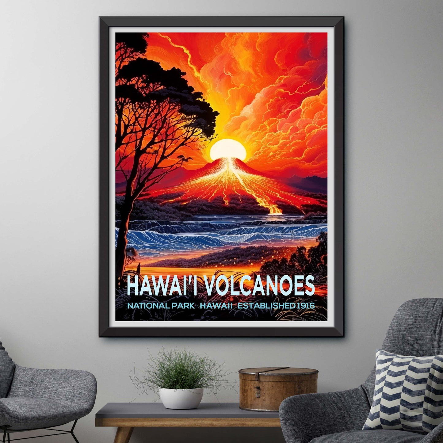 Hawaii Volcanoes National Park Travel Print