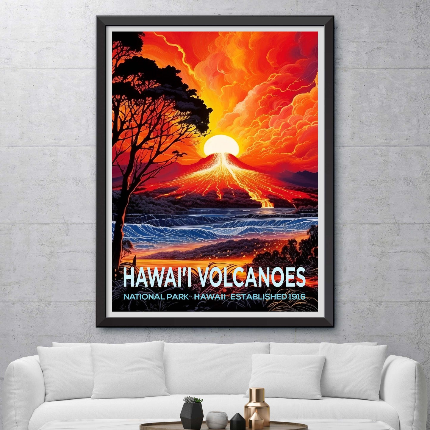 Hawaii Volcanoes National Park Travel Print