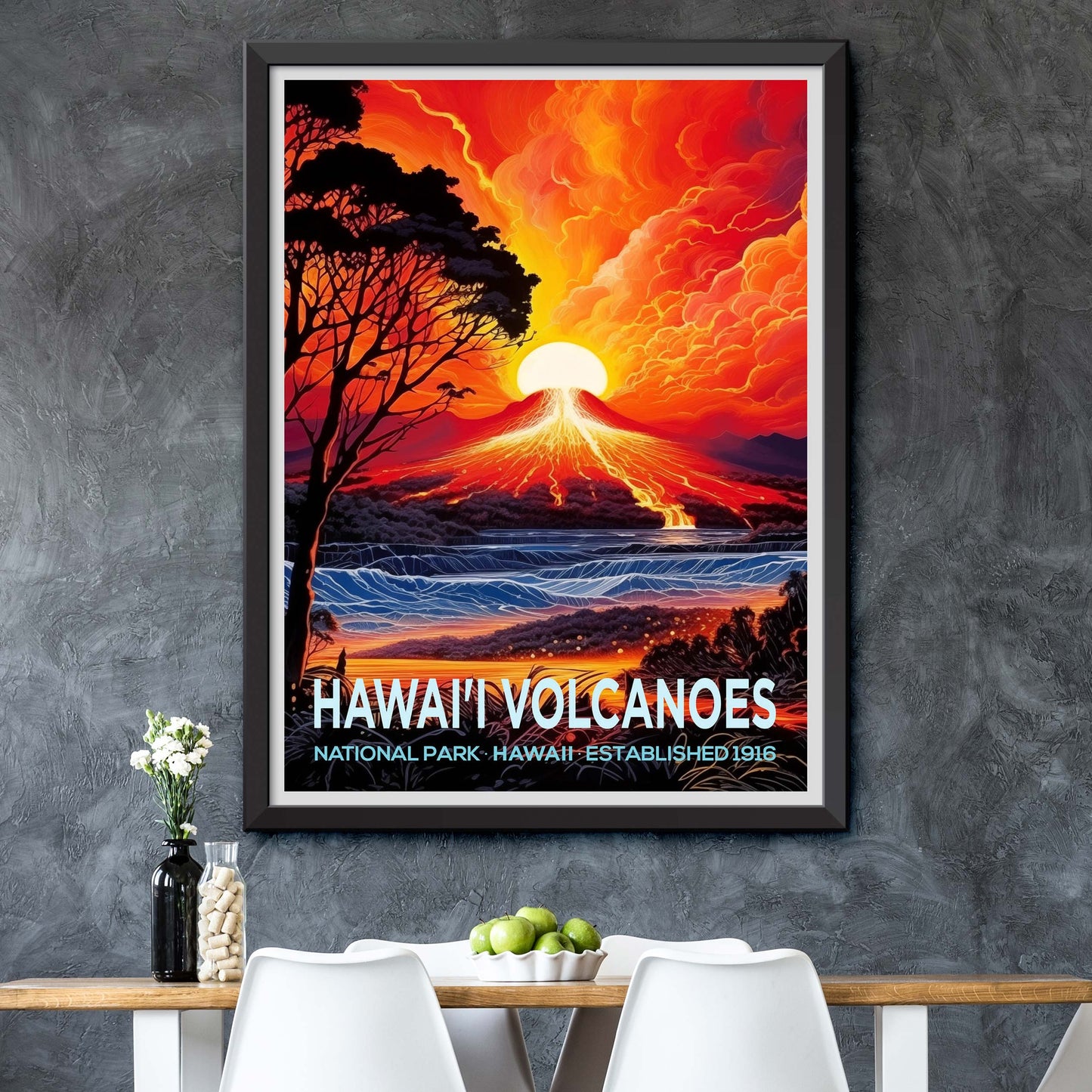 Hawaii Volcanoes National Park Travel Print