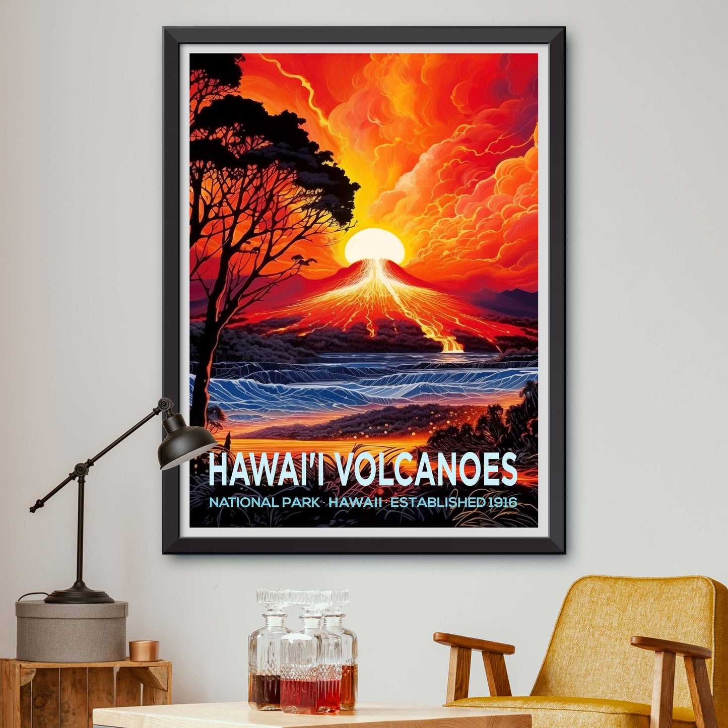 Hawaii Volcanoes National Park Travel Print