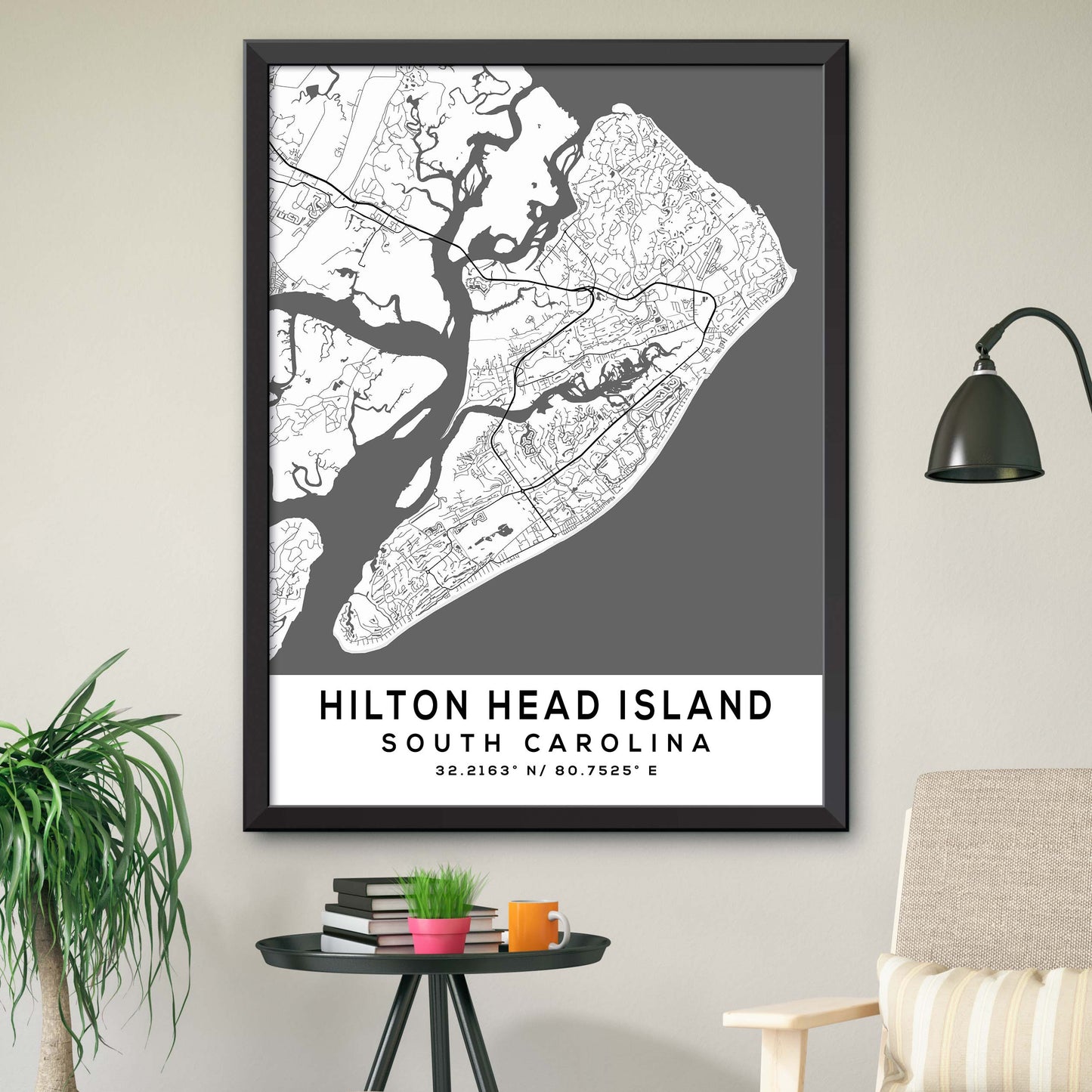 Hilton-Head-Island,South-Carolina Map Print