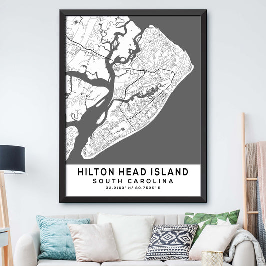 Hilton-Head-Island,South-Carolina Map Print