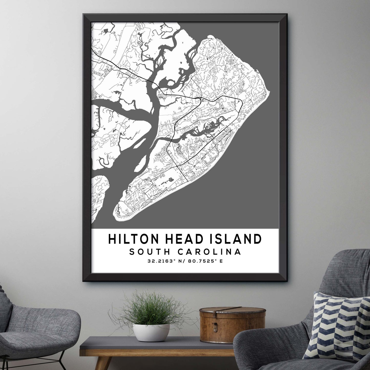 Hilton-Head-Island,South-Carolina Map Print