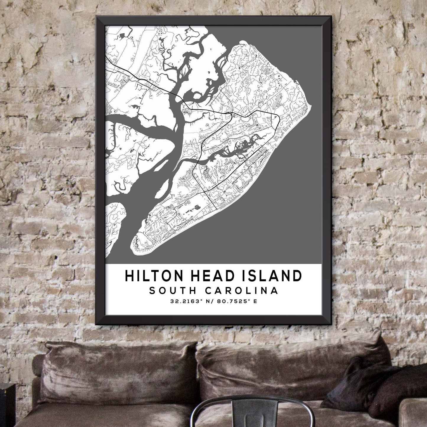 Hilton-Head-Island,South-Carolina Map Print