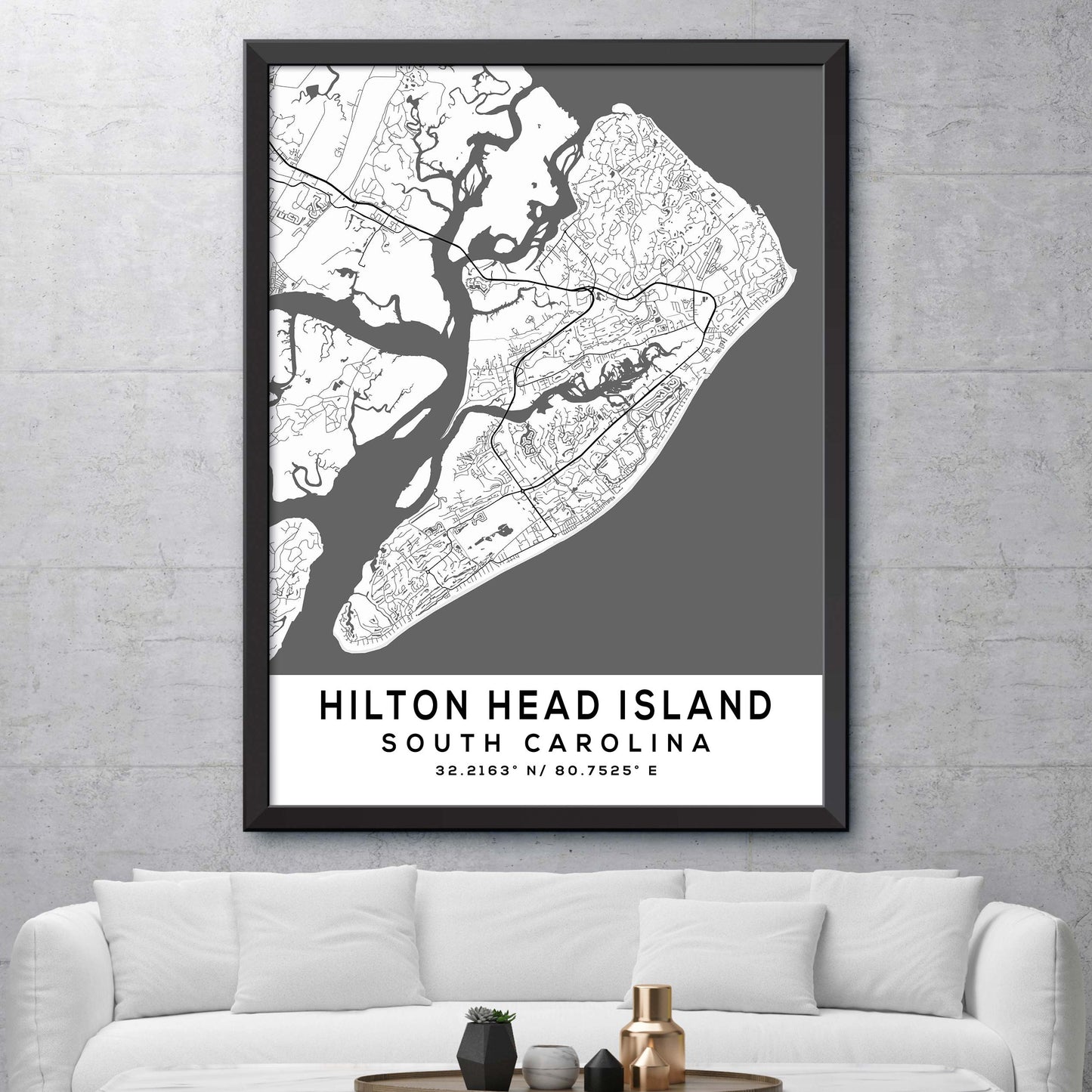 Hilton-Head-Island,South-Carolina Map Print