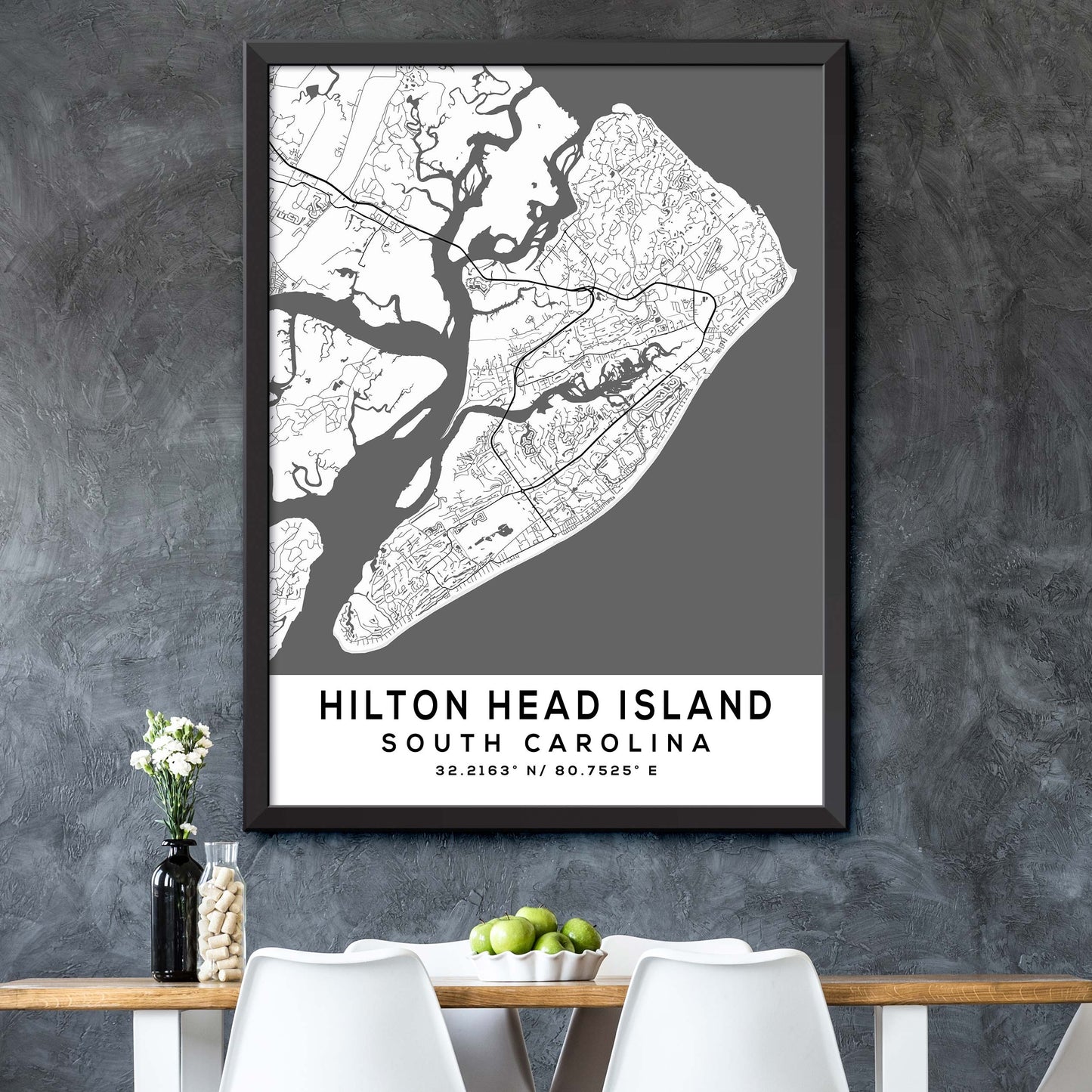 Hilton-Head-Island,South-Carolina Map Print