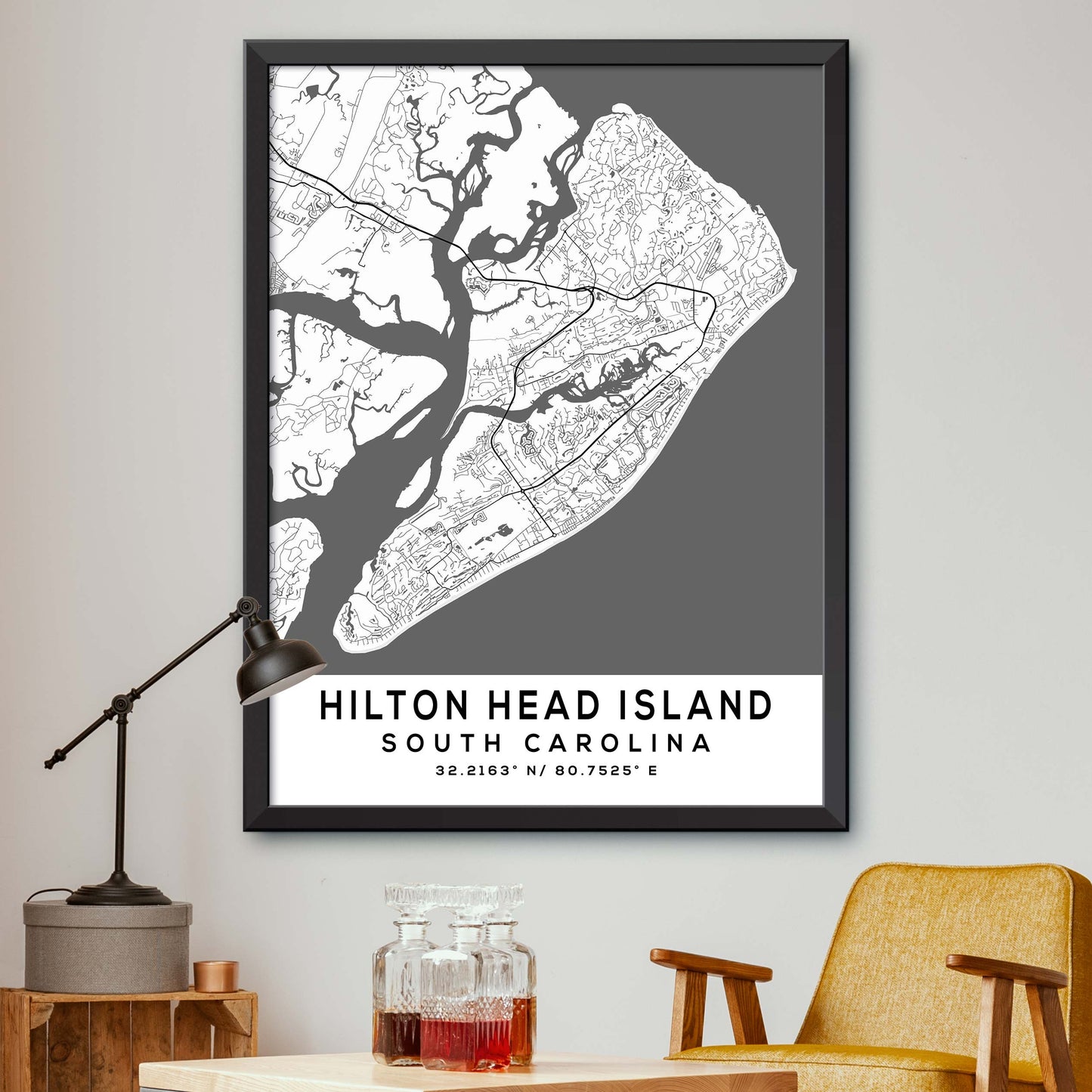 Hilton-Head-Island,South-Carolina Map Print