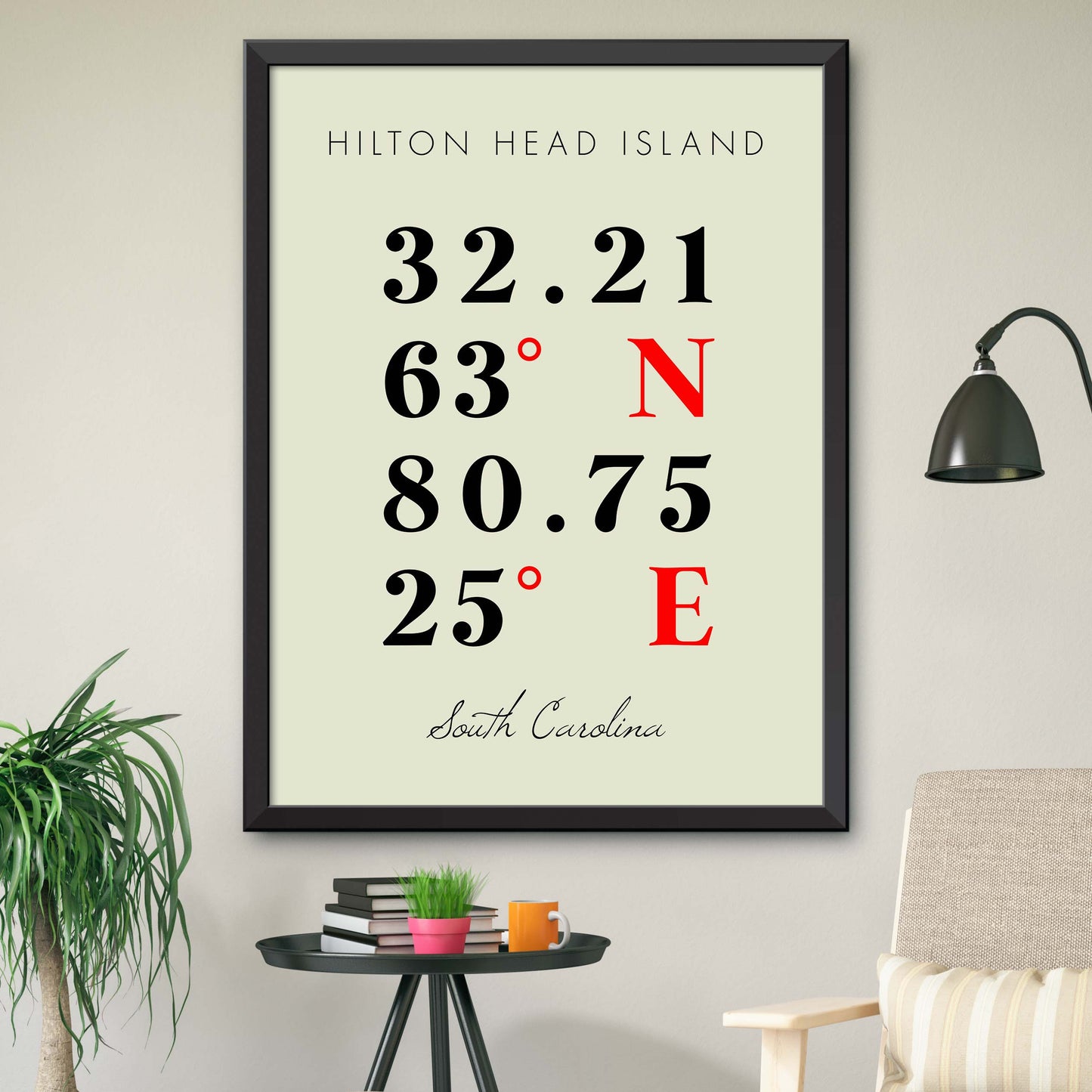 Hilton-Head-Island Coordinate Map