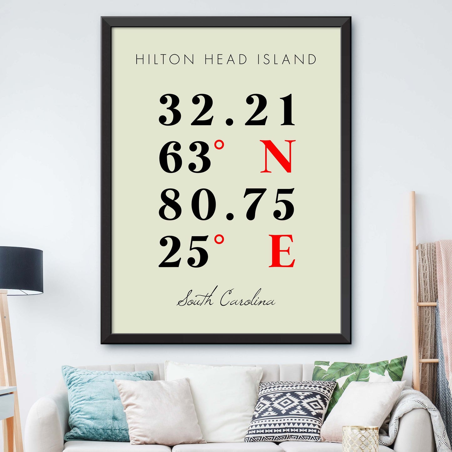 Hilton-Head-Island Coordinate Map