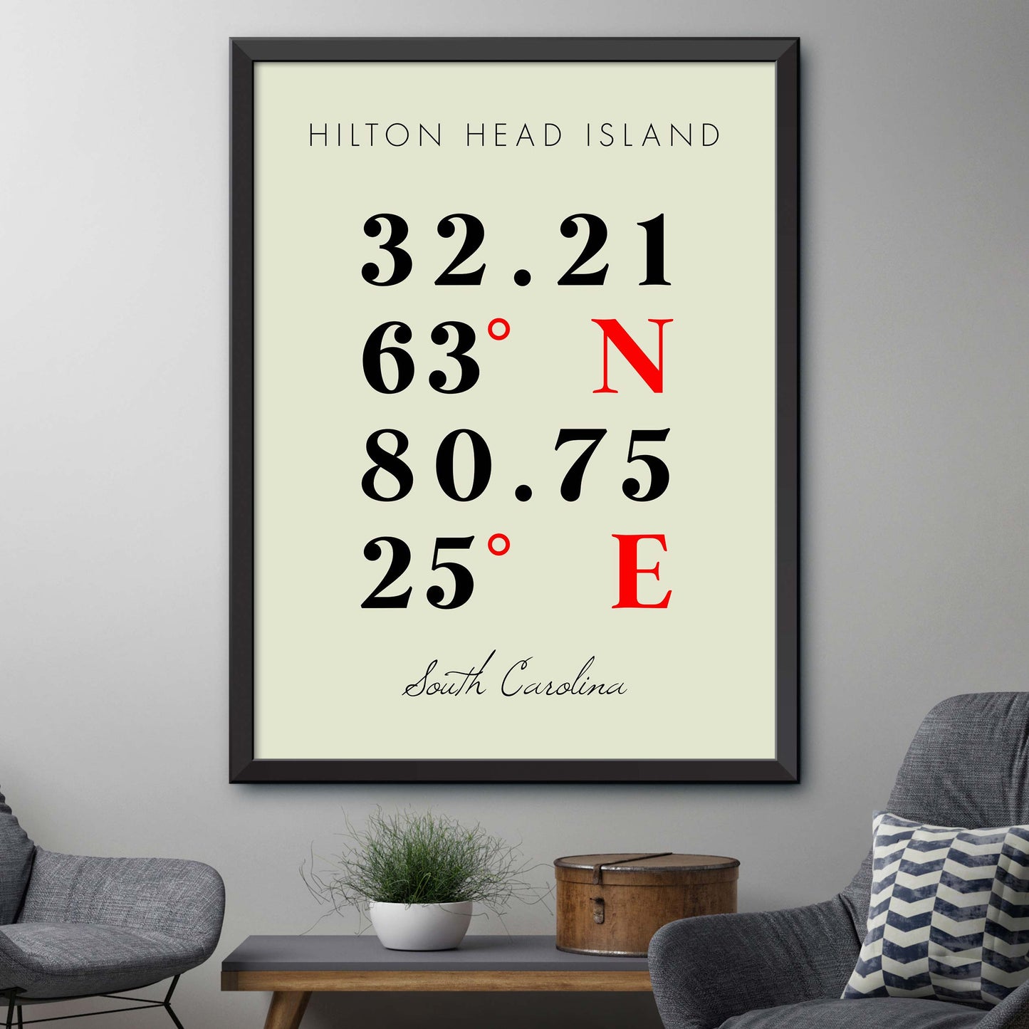 Hilton-Head-Island Coordinate Map