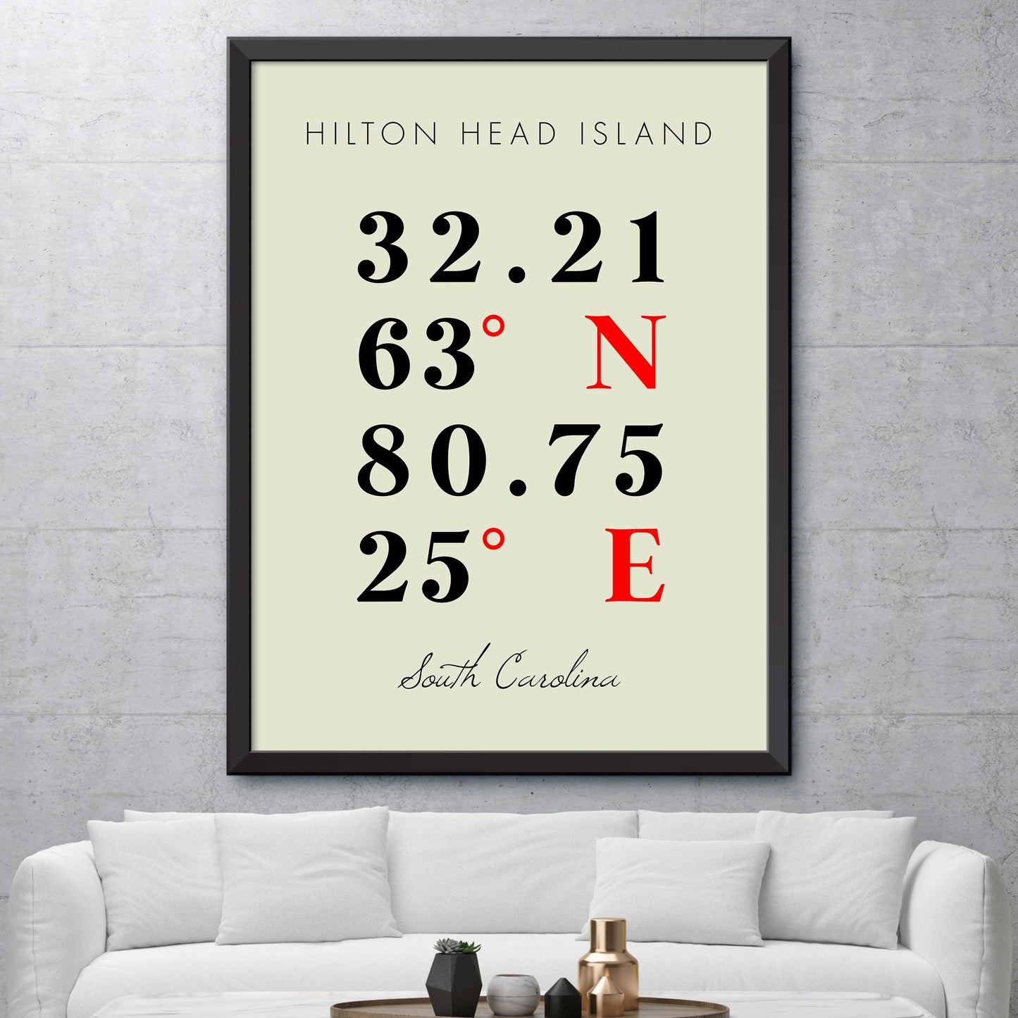 Hilton-Head-Island Coordinate Map