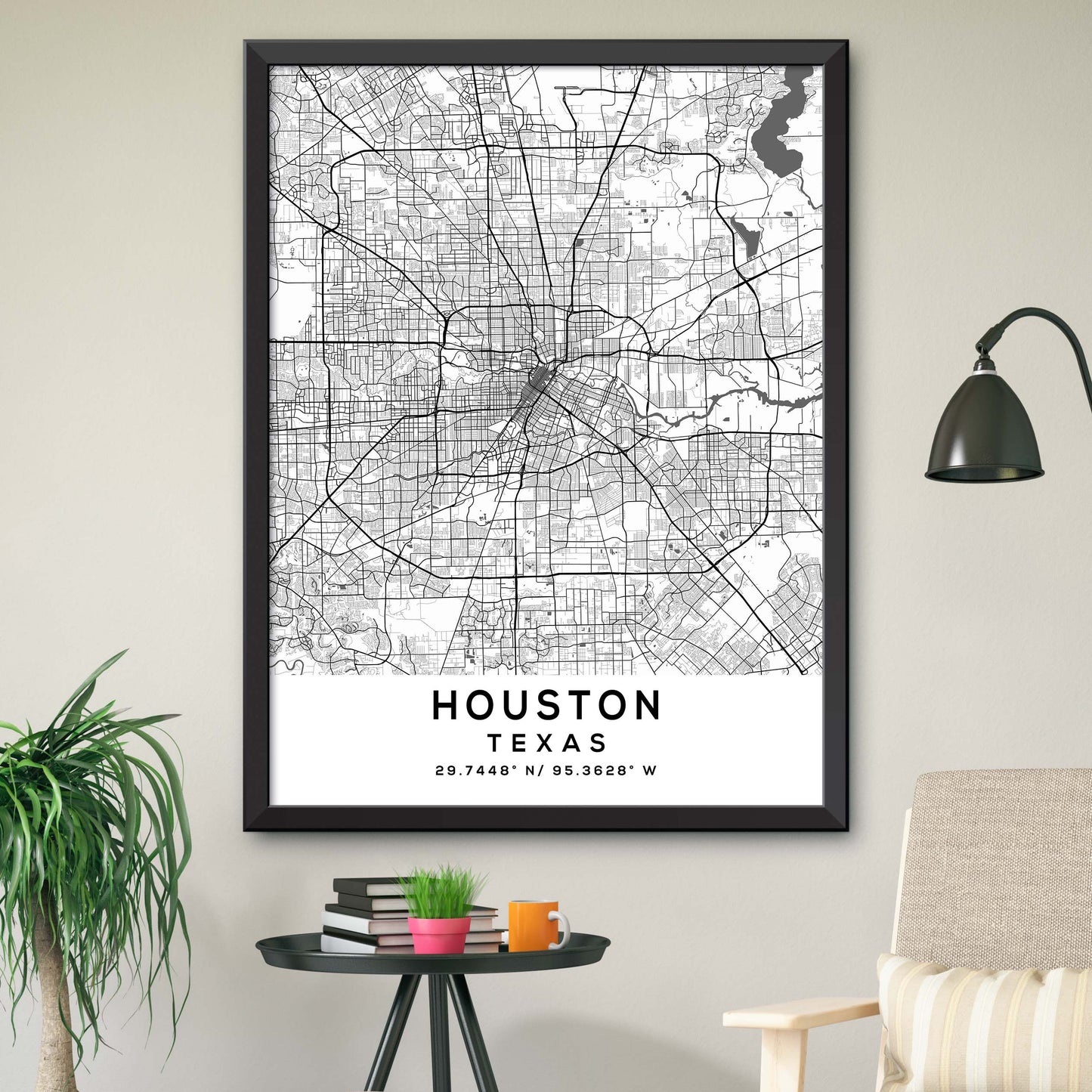 Houston,Texas Map Print