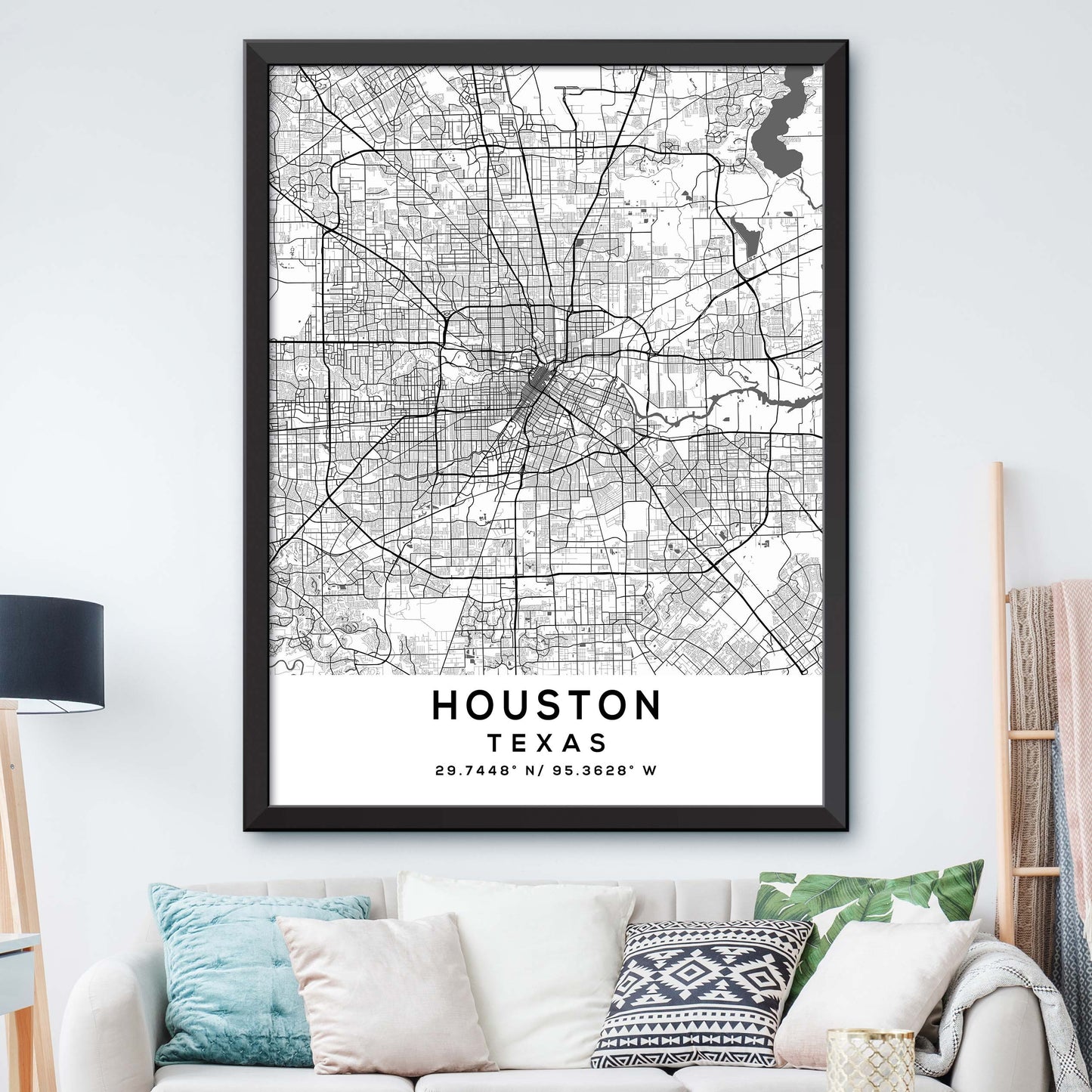 Houston,Texas Map Print