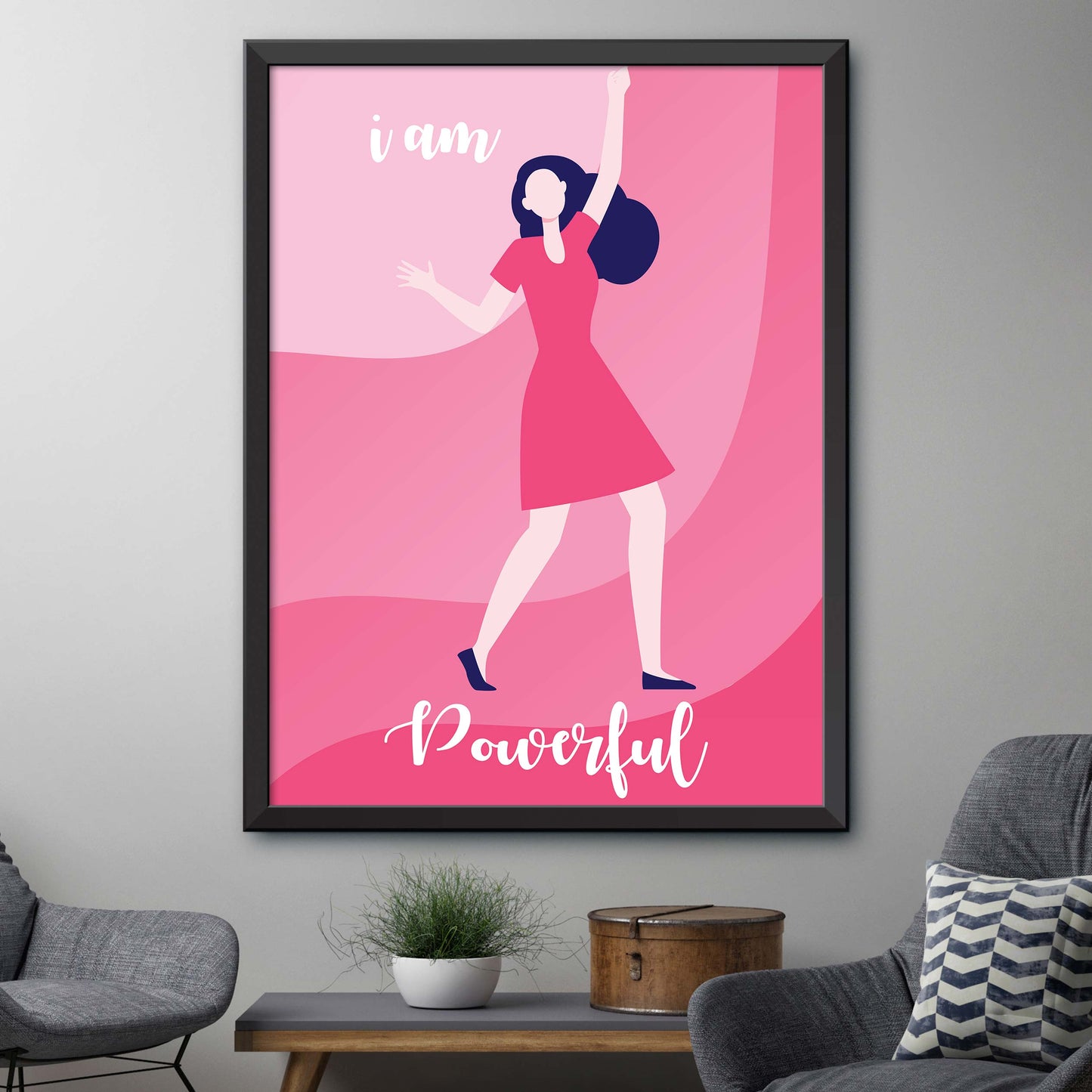 Pink I Am Powerful Poster